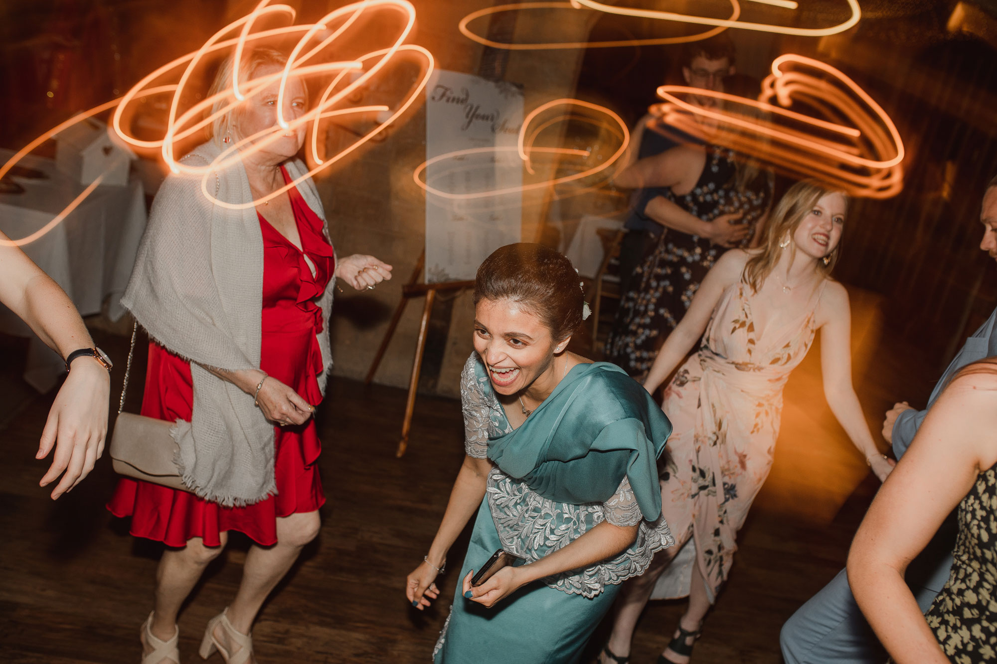 bridesmaid on the dance floor