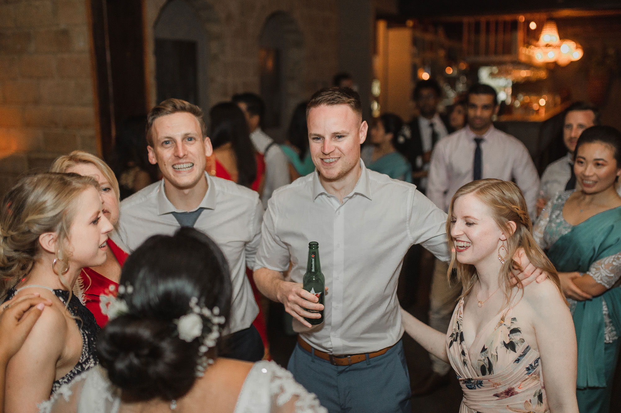 family on the dance floor