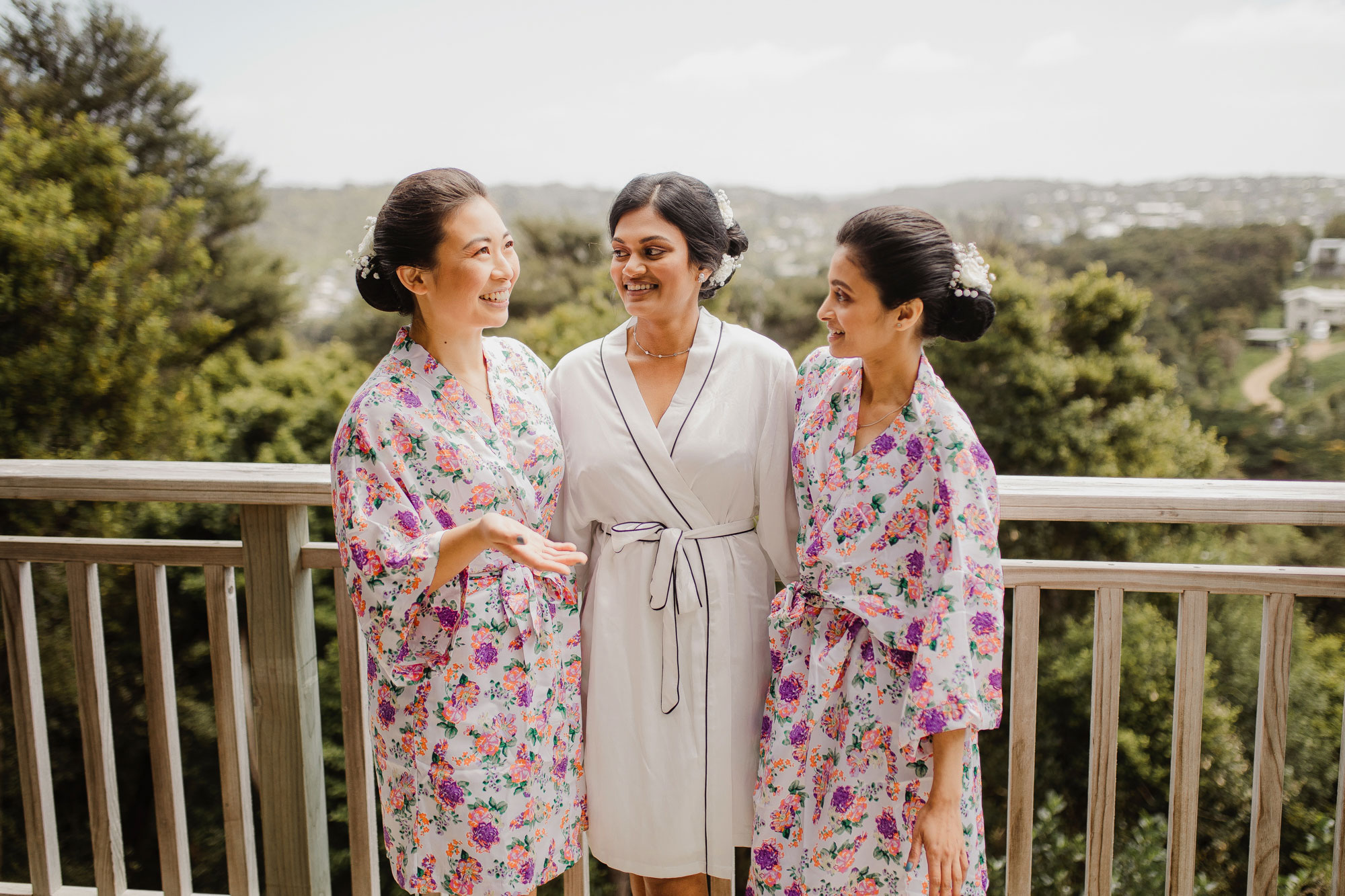 bridal party on waiheke island