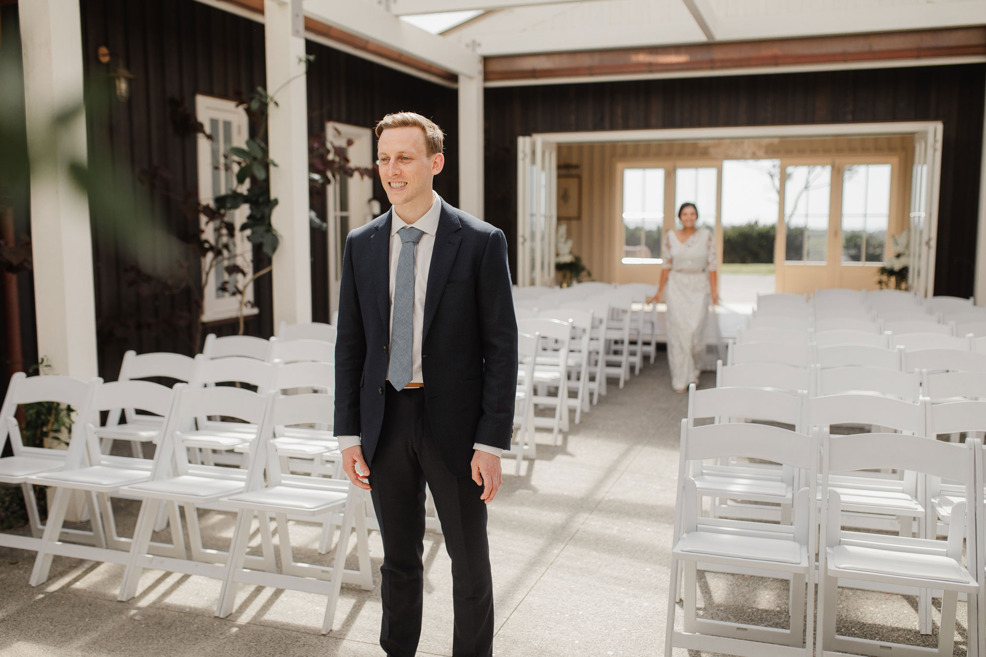 groom waiting for the bride