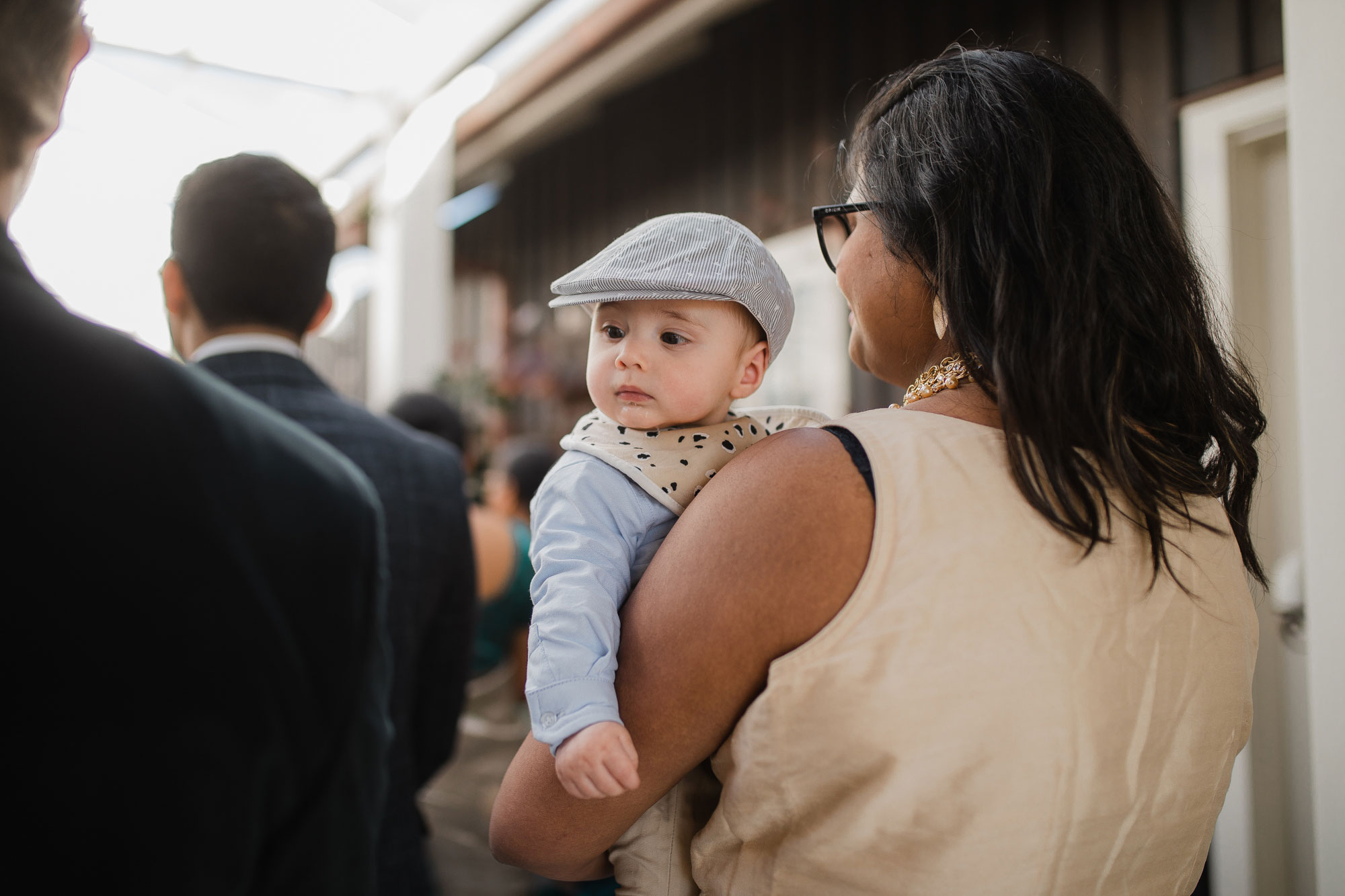 little boy at the wedding ceremony