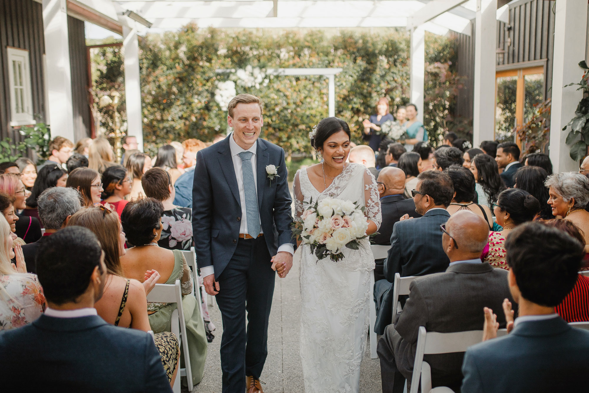 mudbrick vineyard waiheke wedding recessional