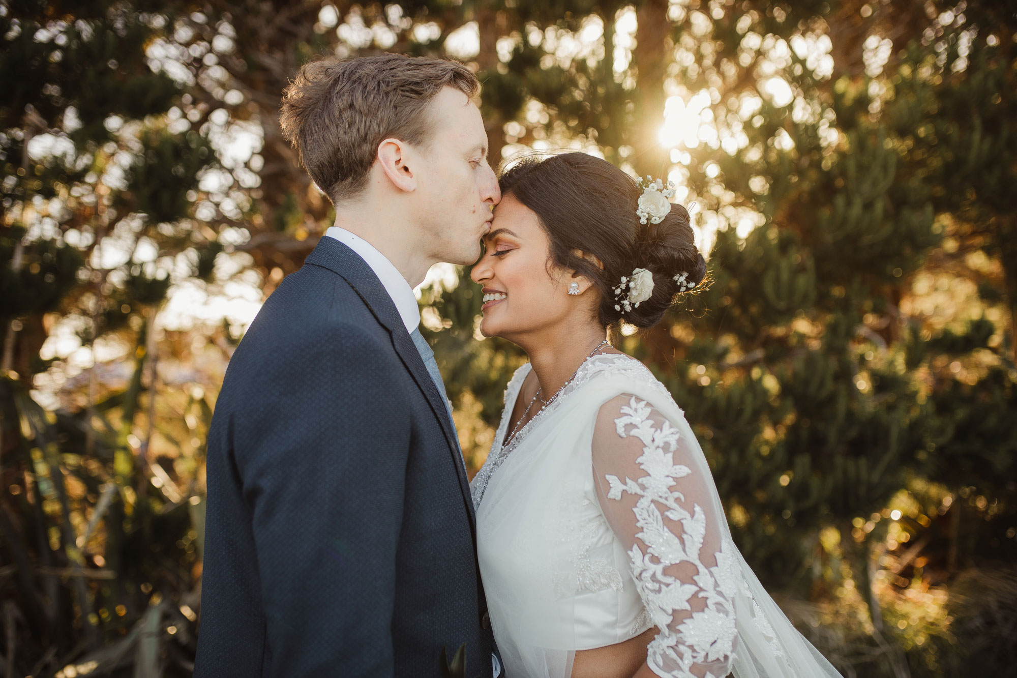 mudbrick vineyard sunset couple photo