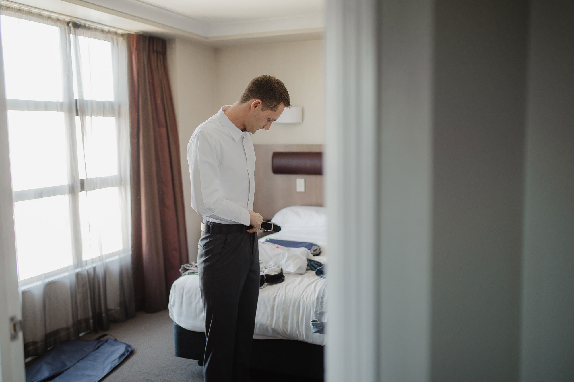 groom getting ready