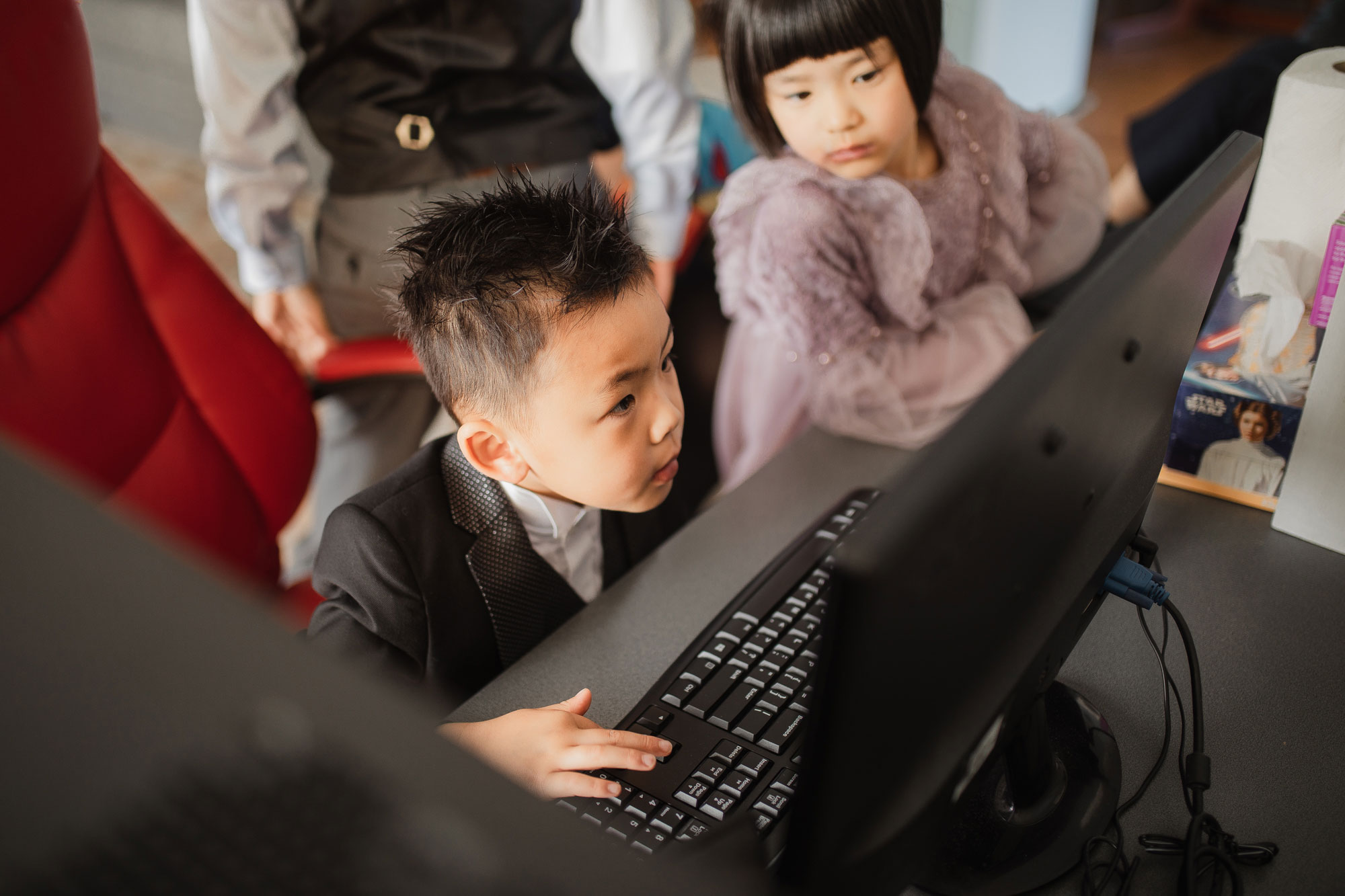 boy at the computer