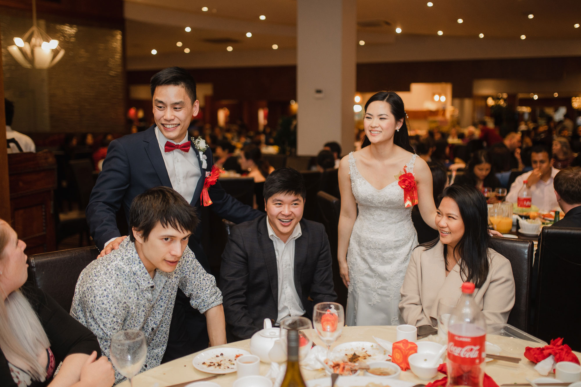 bride and groom table toasts