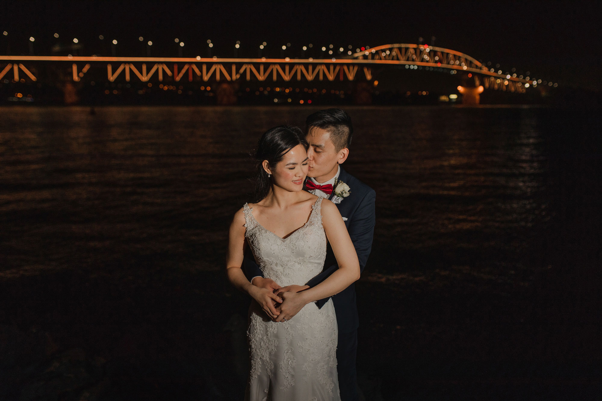 auckland harbour bridge night photo shoot