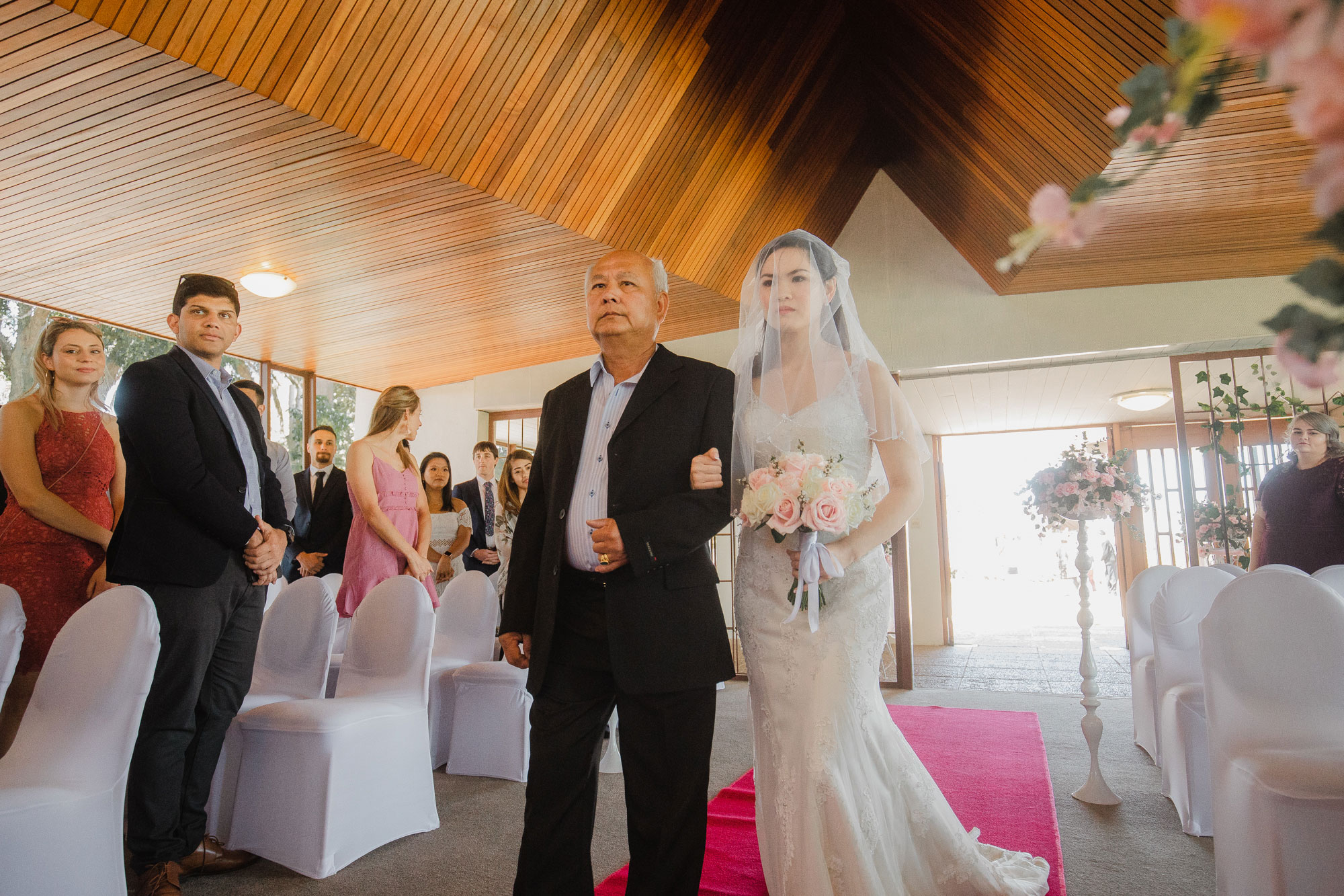 bride walking down the aisle