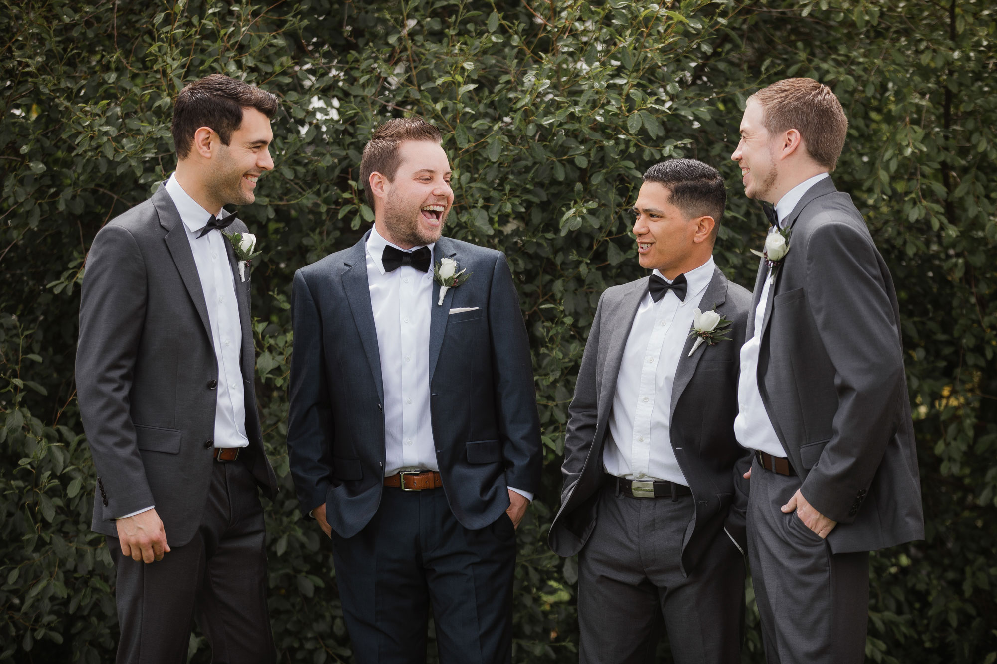 auckland wedding groom party photos