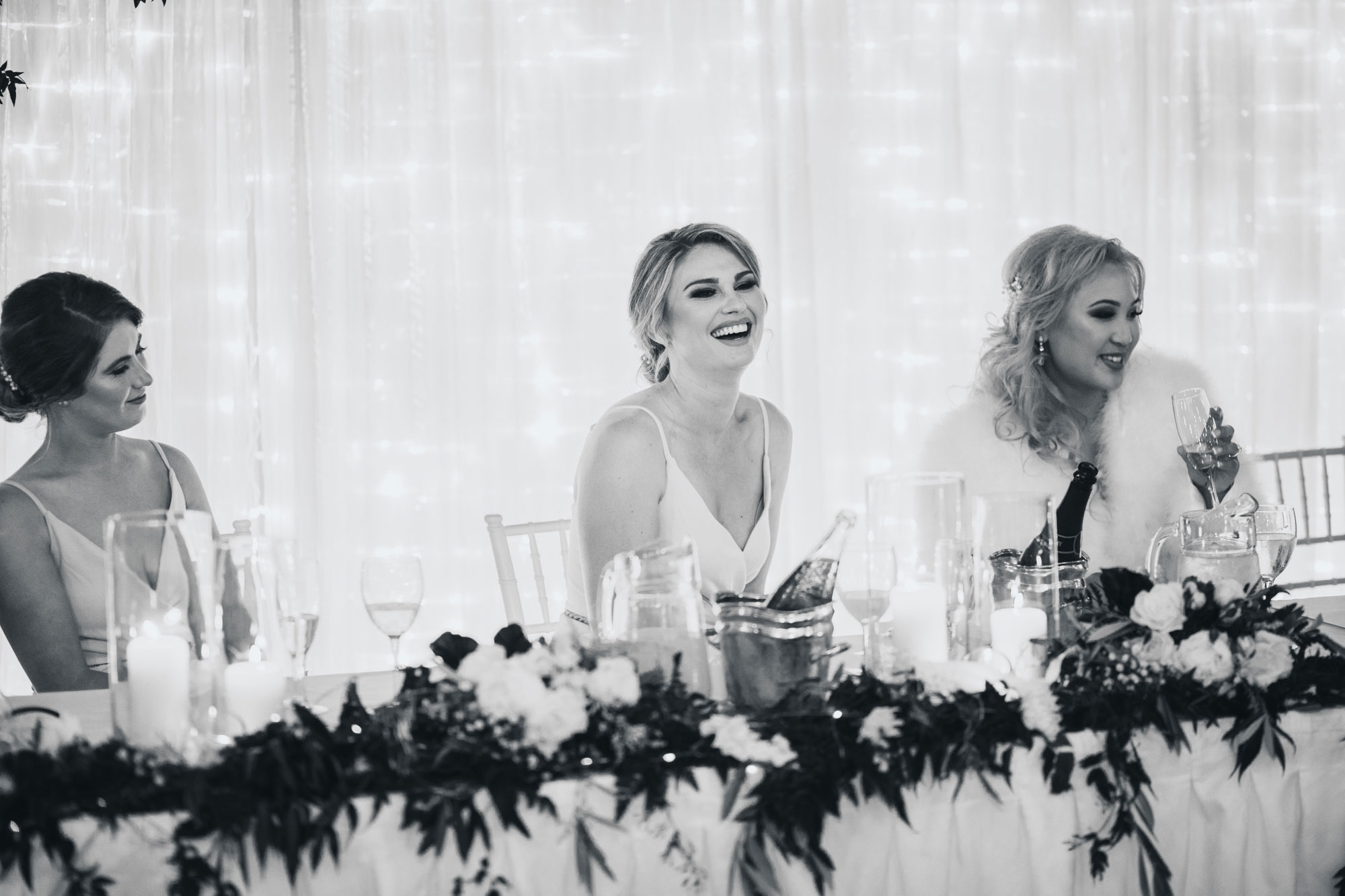 maid of honour laughing