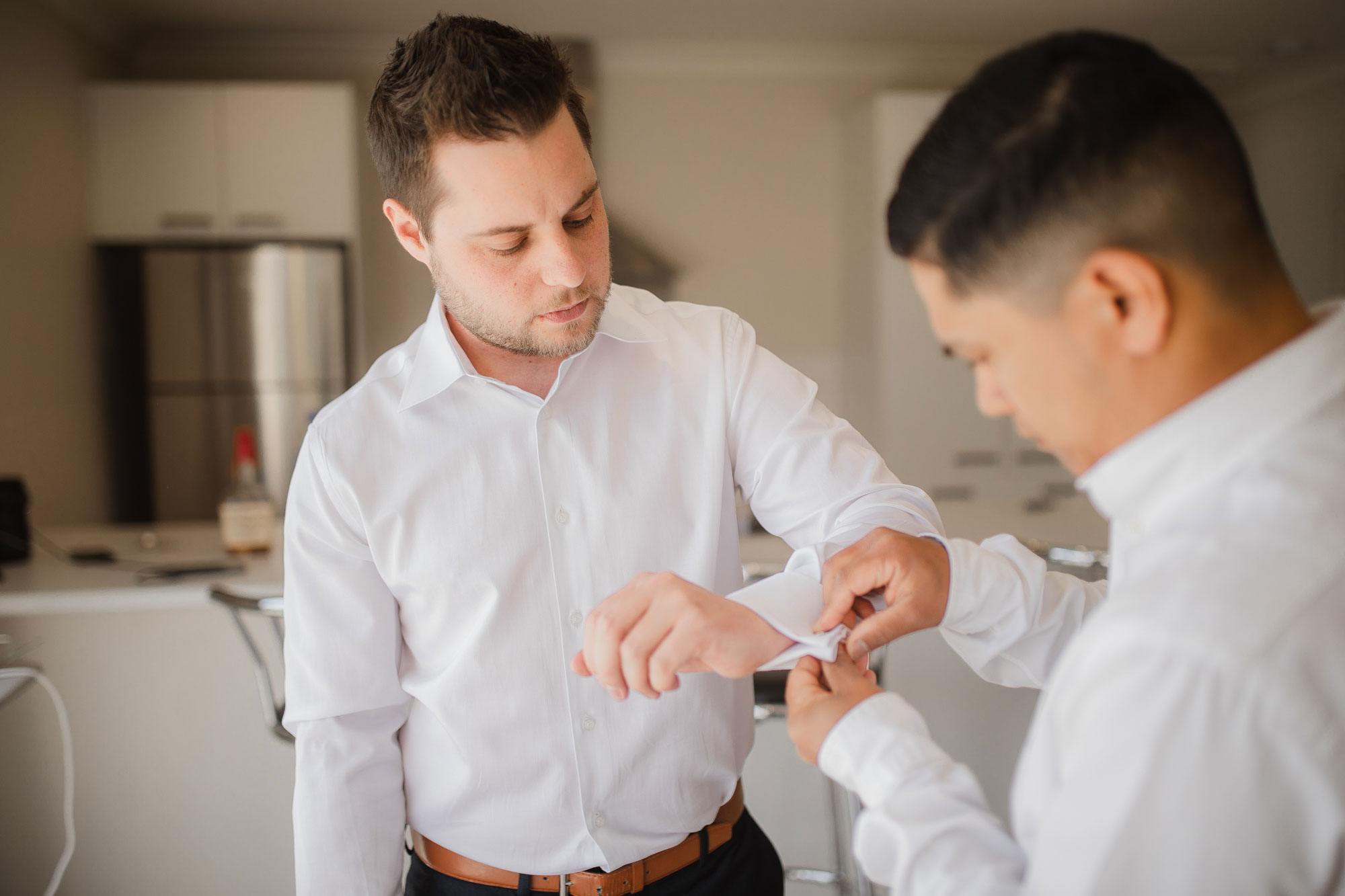 groom getting ready