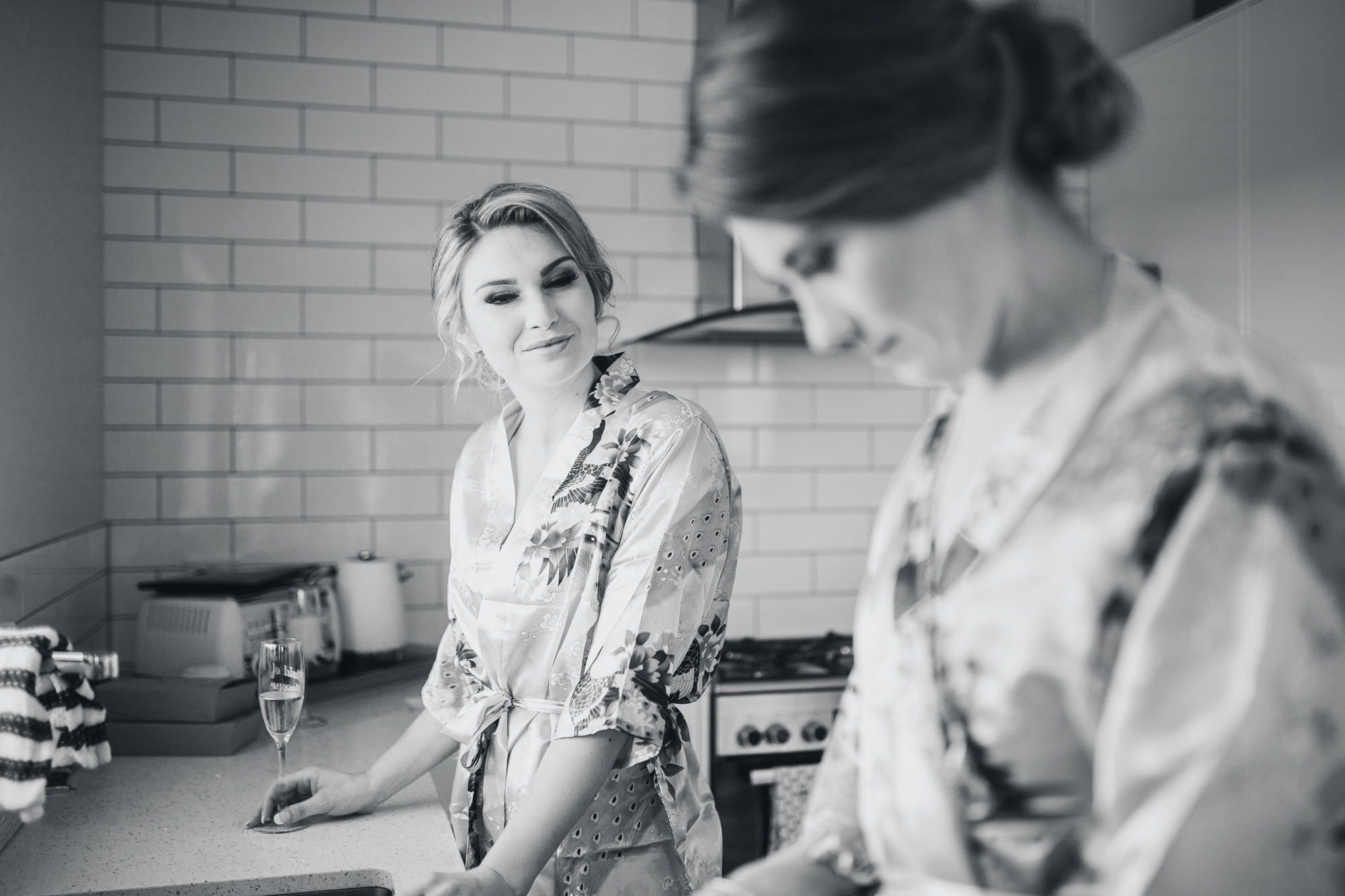 bridesmaids having a chat