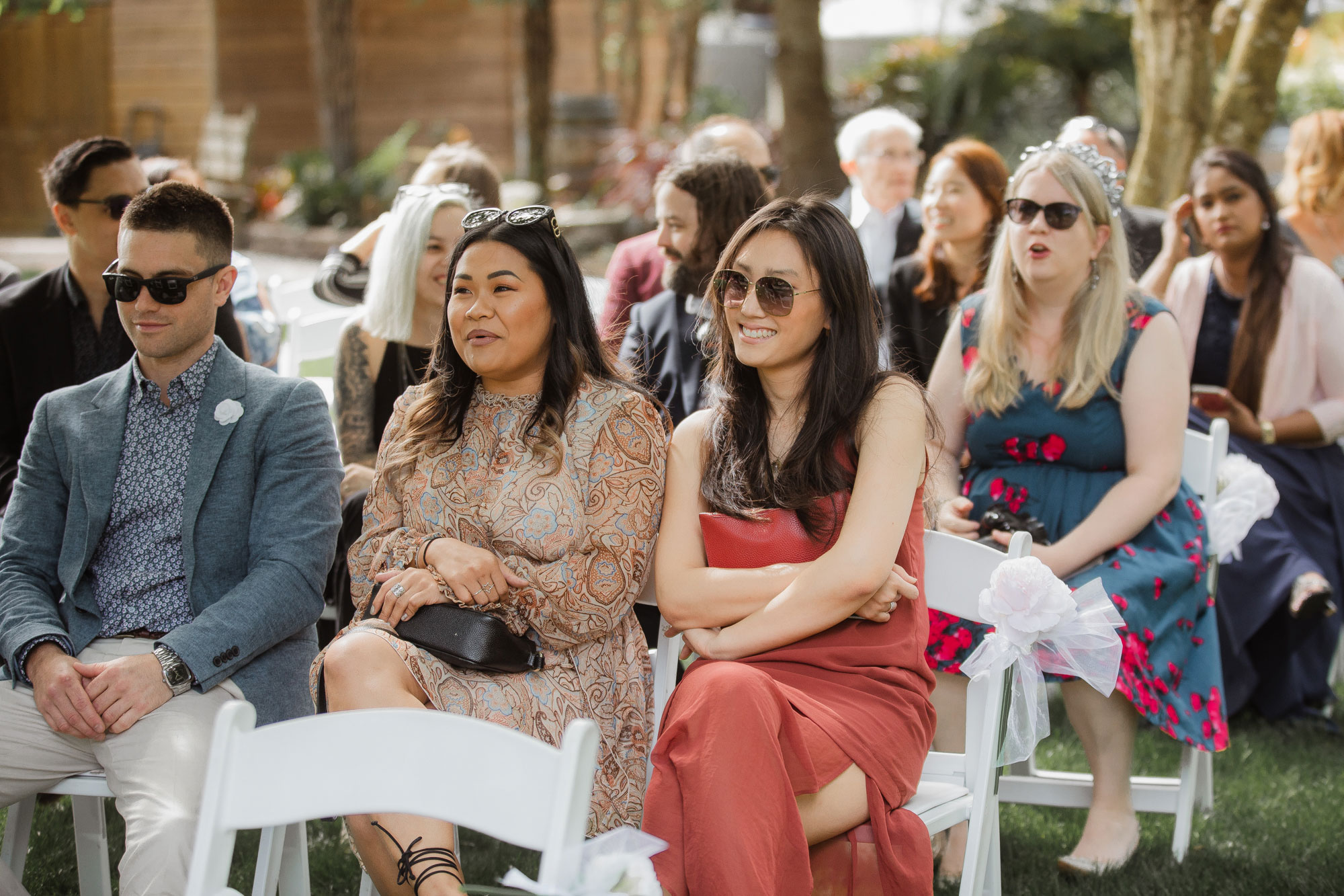 auckland wedding guests at markovina