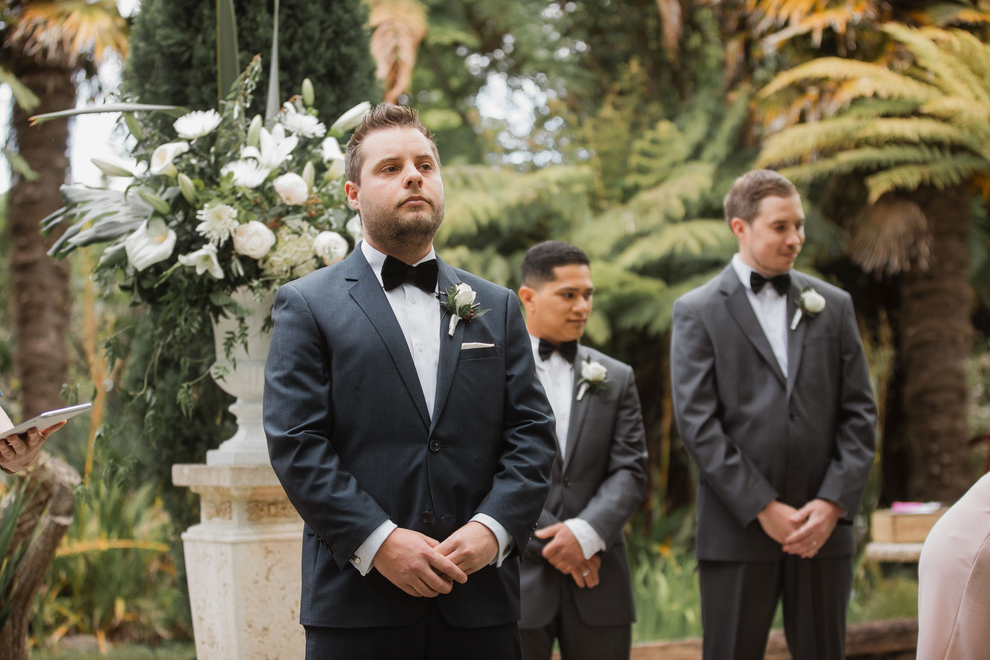 groom waiting for the bride