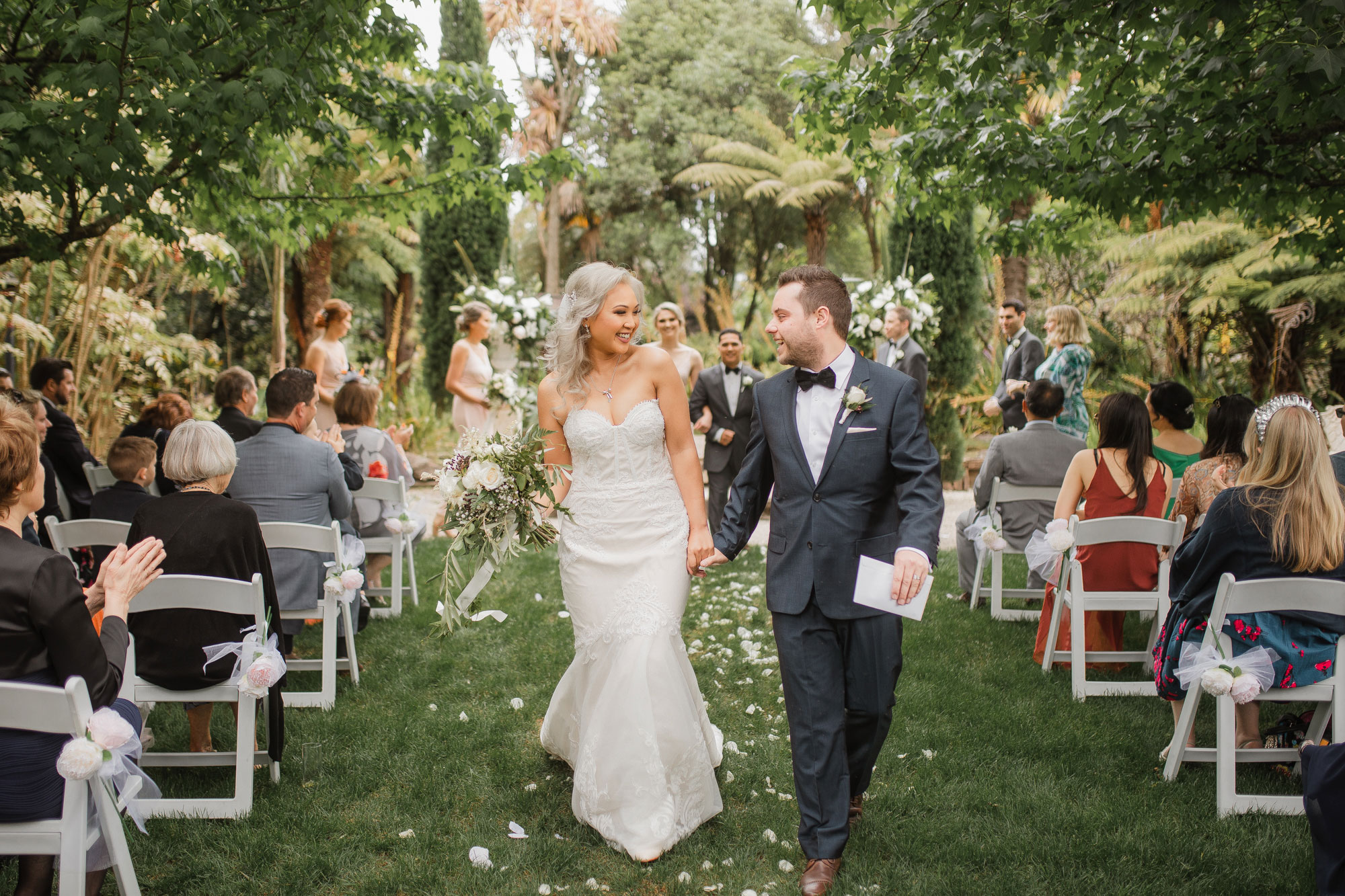 auckland wedding recessional at markovina