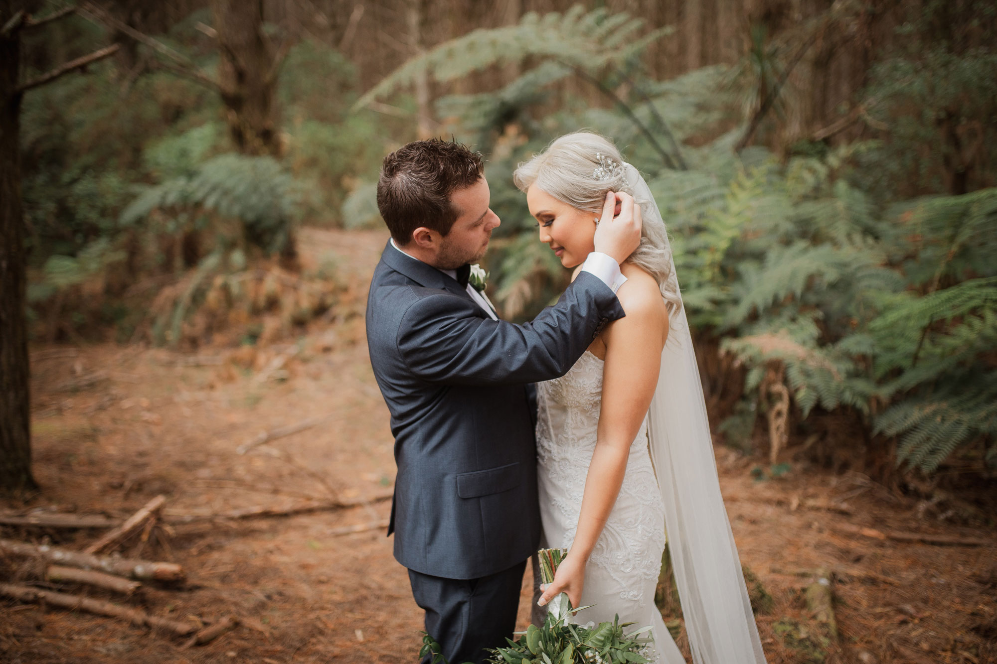 auckland kumeu forest wedding shoot