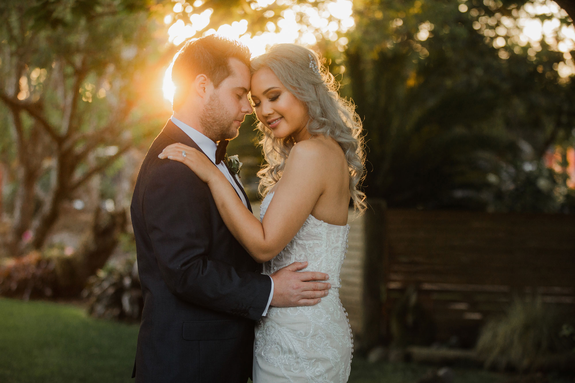 markovina vineyard sunset wedding shoot