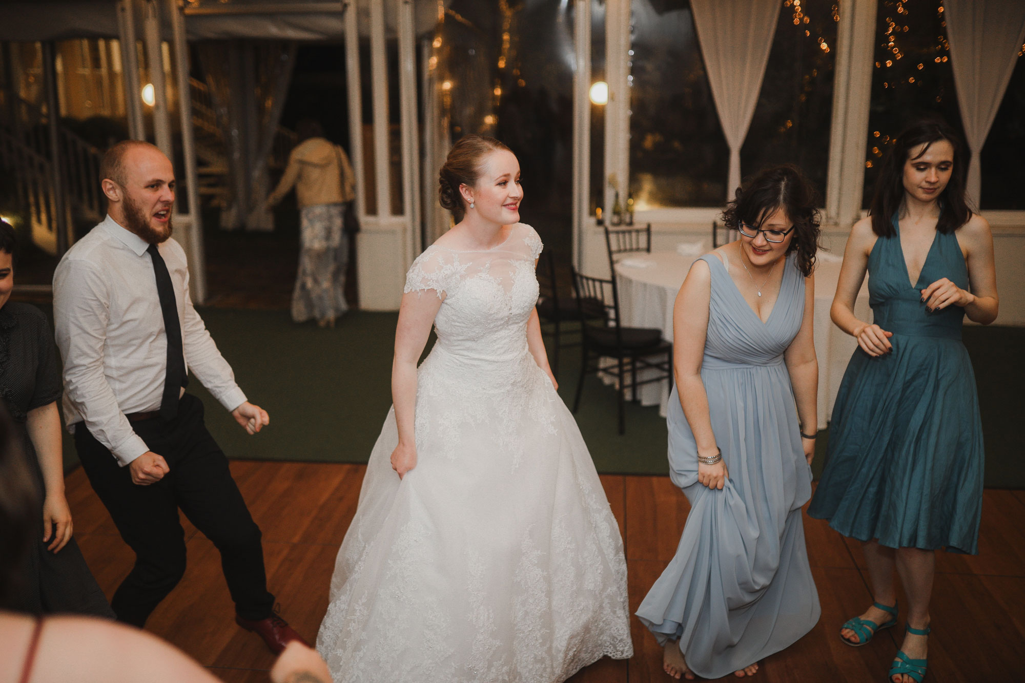 bride on the dance floor