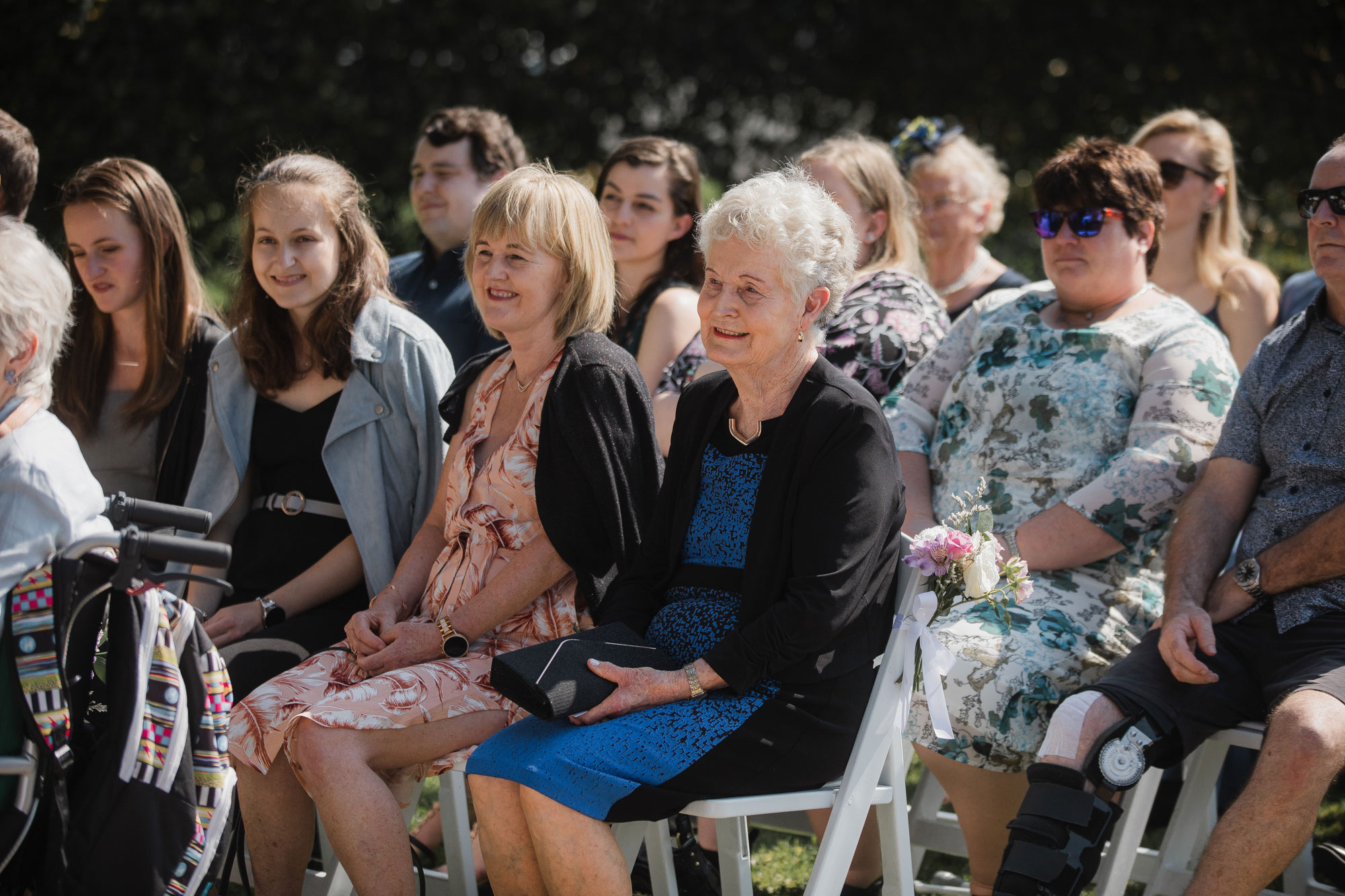 wedding guest witnessing the ceremony