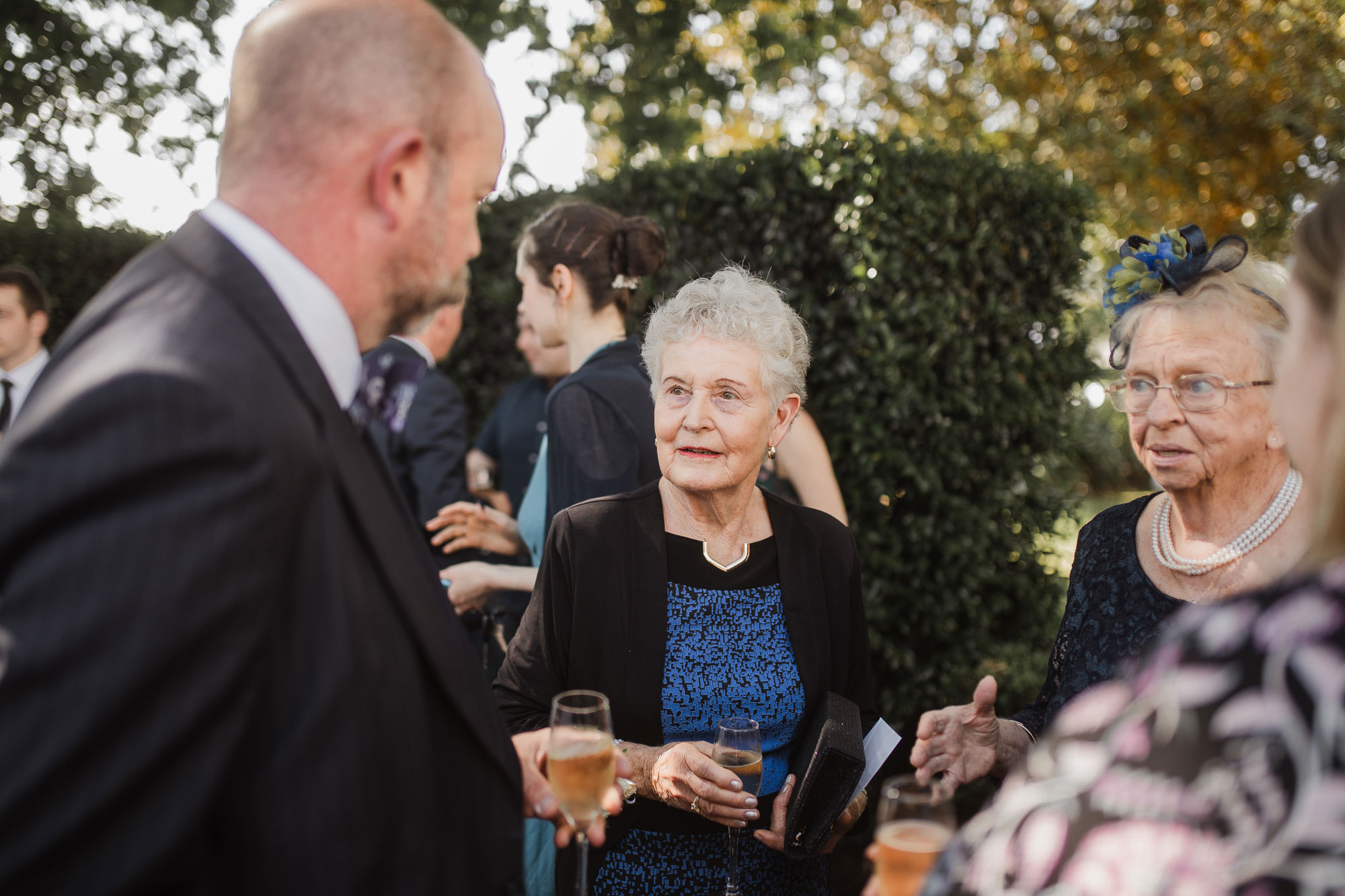 guests mingling at auckland wedding