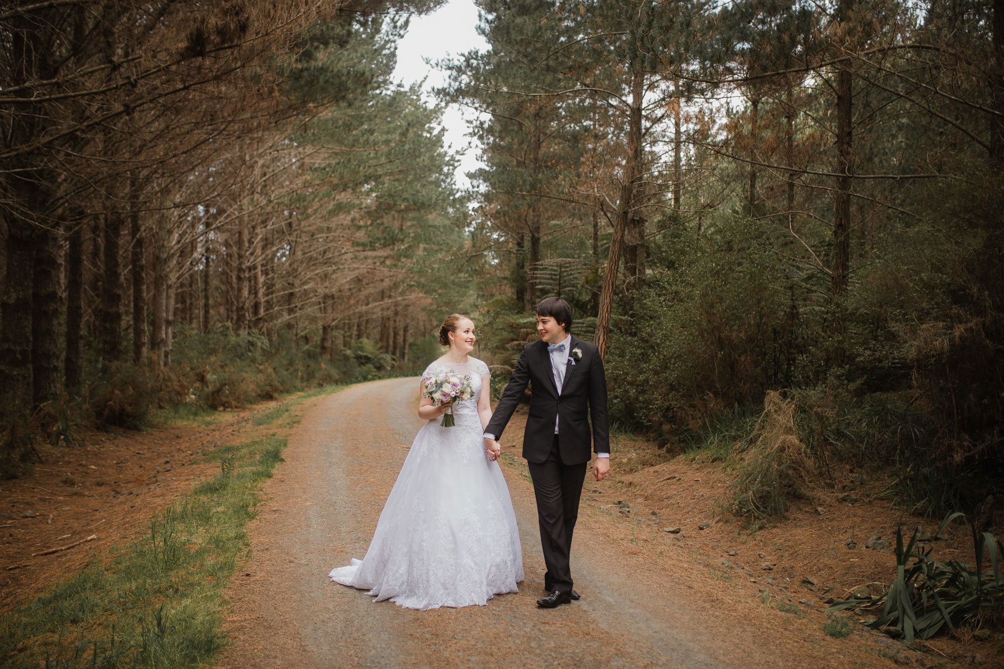 auckland forest wedding shoot