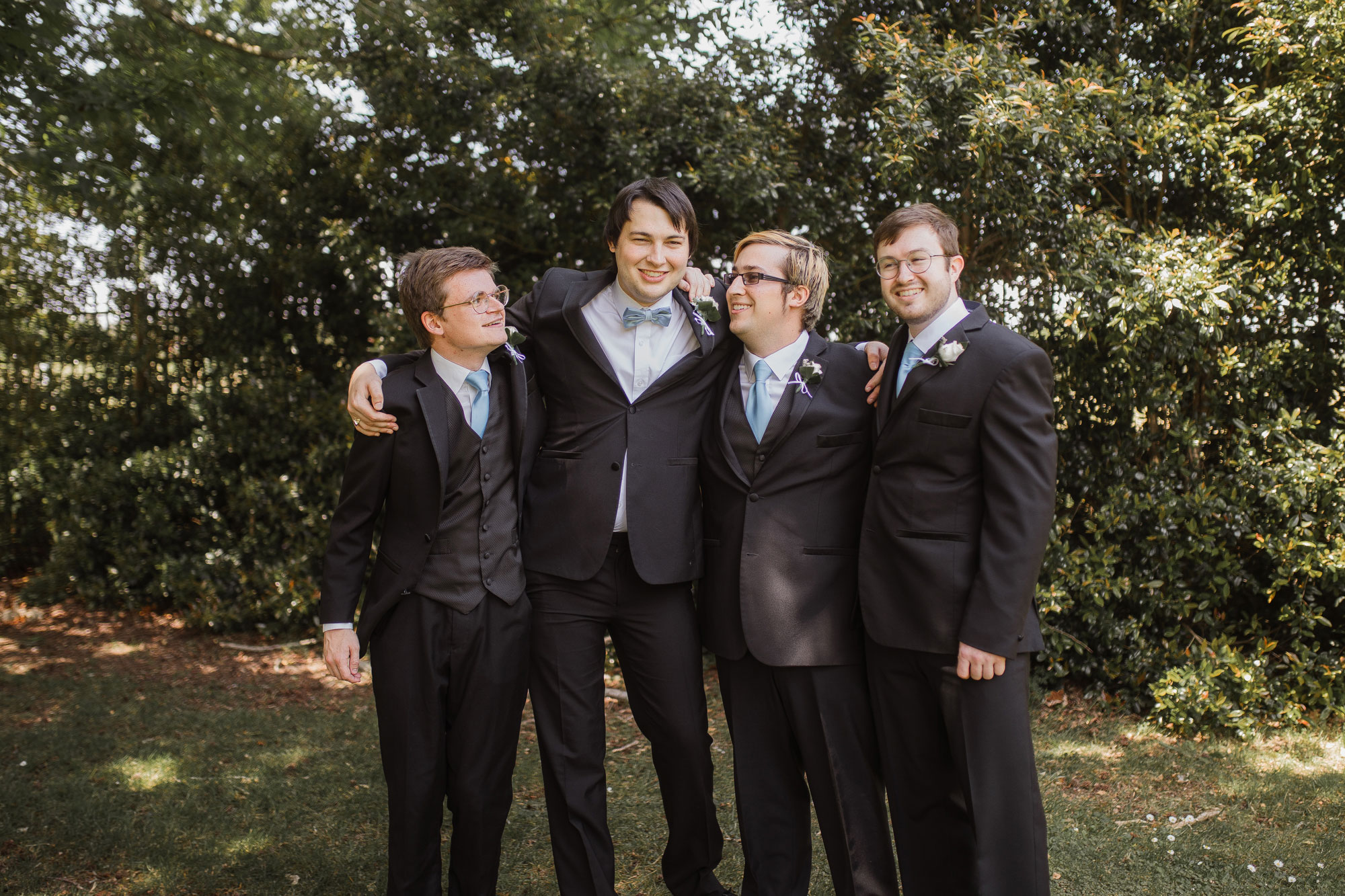 groom and the boys