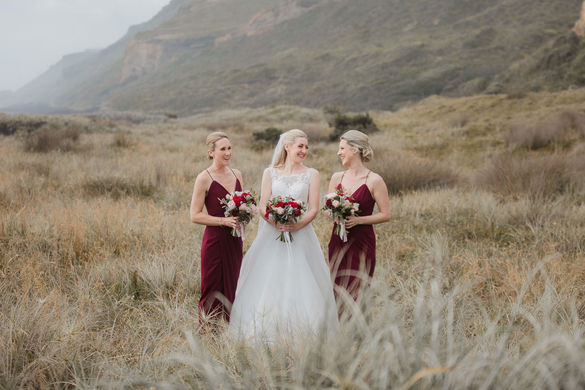 bride and bridesmaids