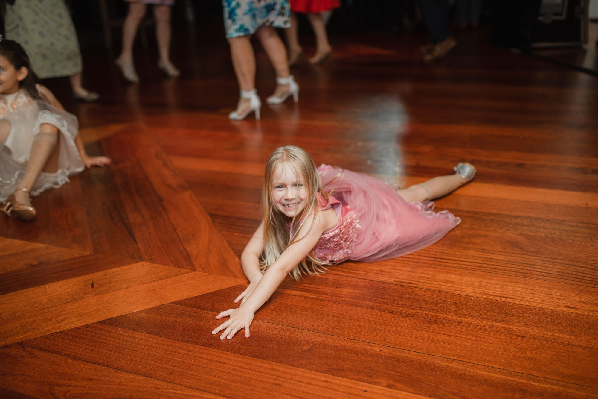 little girl at the wedding