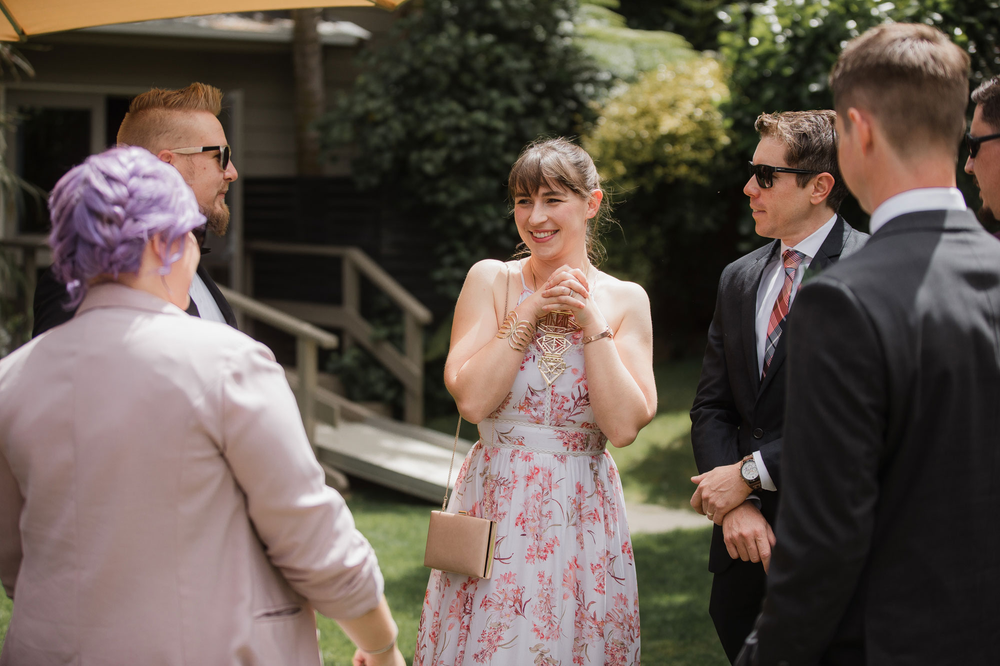 wedding guests at sorrento