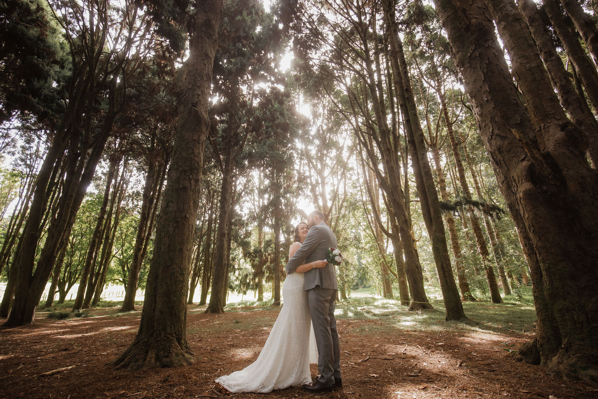 auckland forest wedding photo shoot