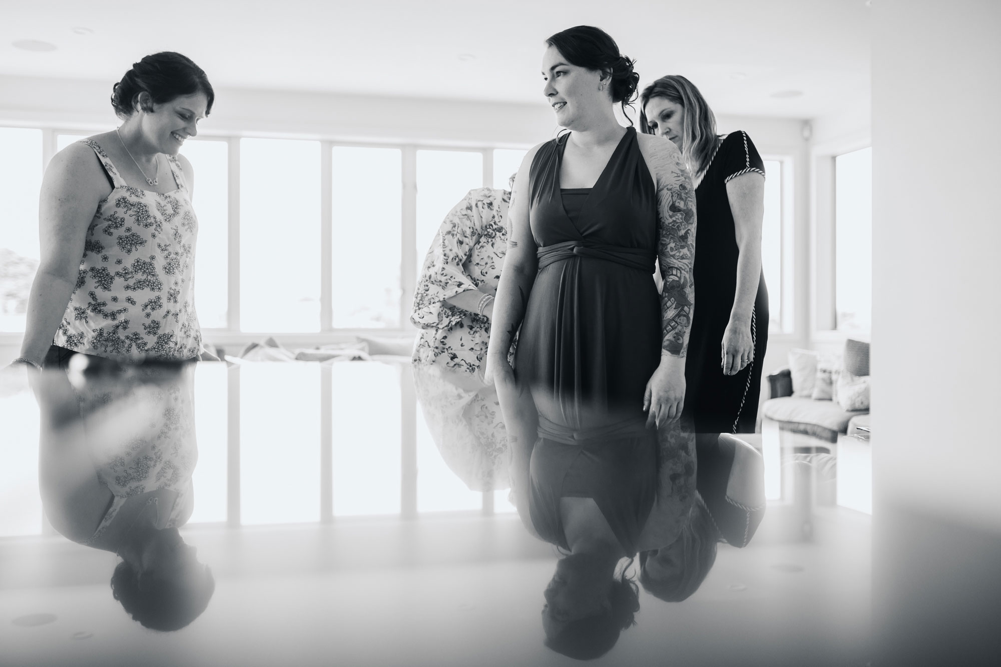 bridesmaids reflection