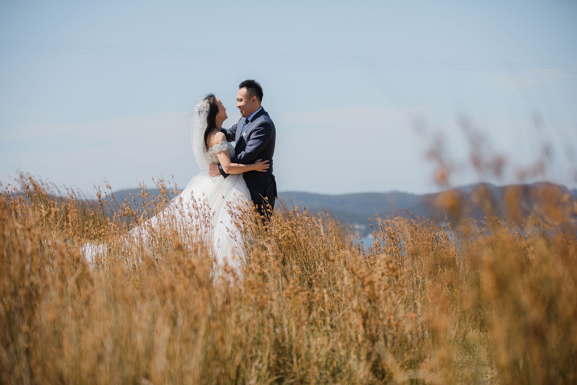 tawharanui wedding photo shoot