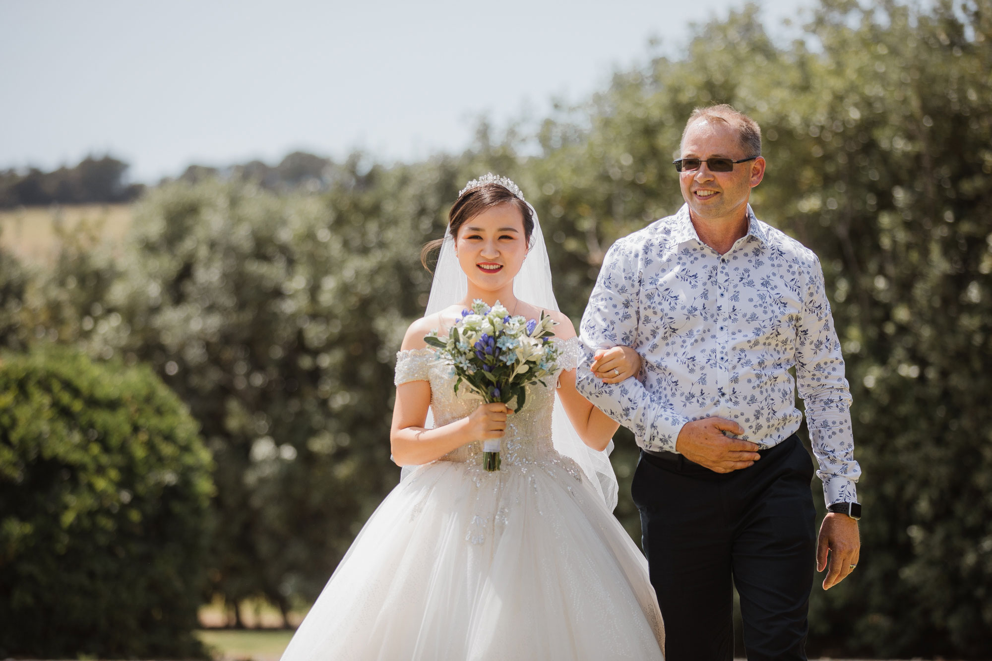 bride walking down the aisle