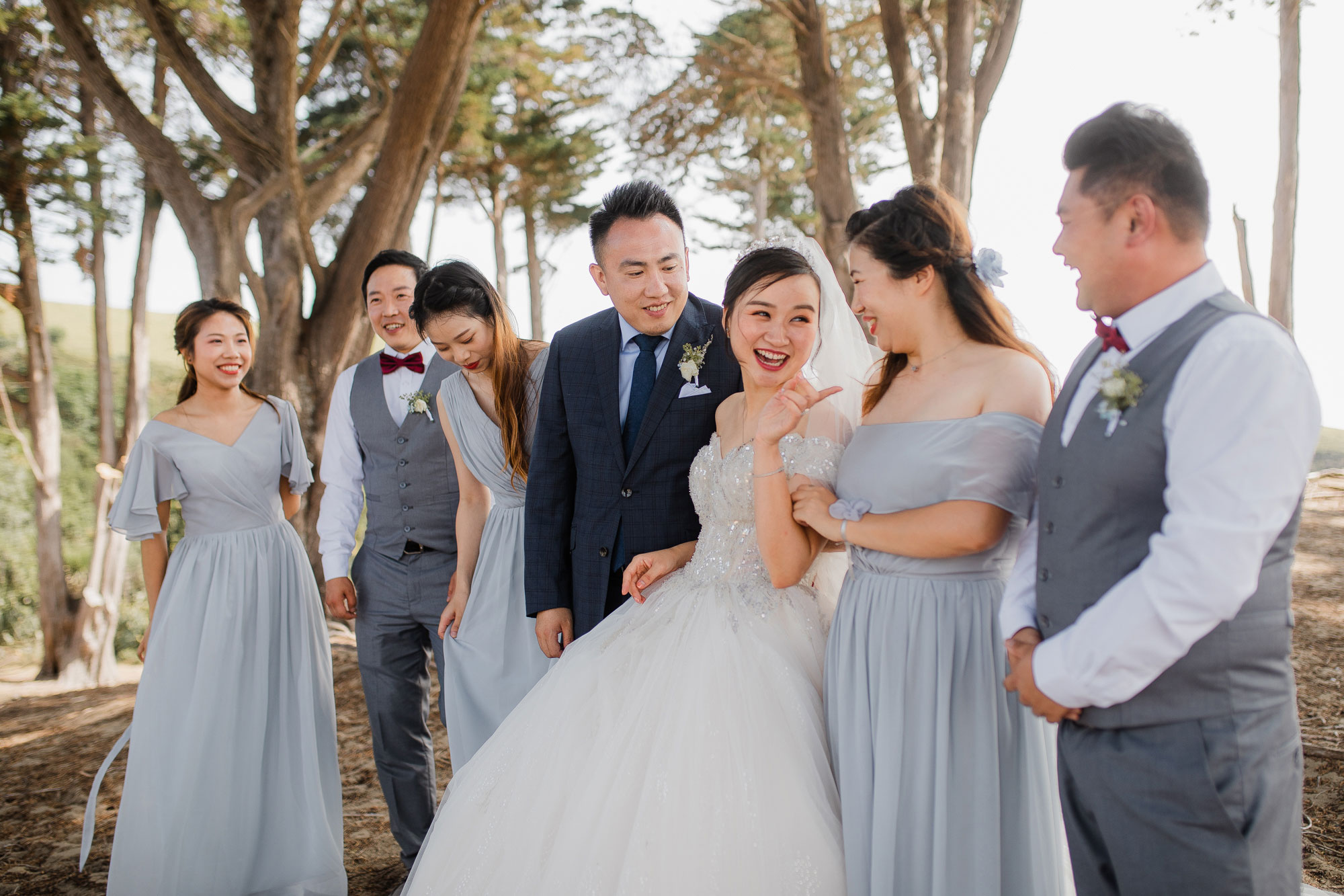 auckland bridal party photo