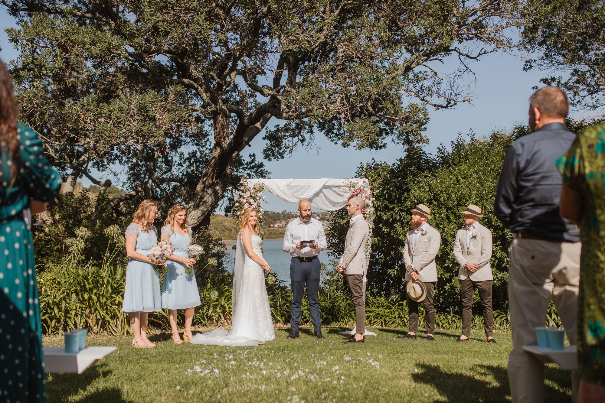 orakei bay wedding ceremony