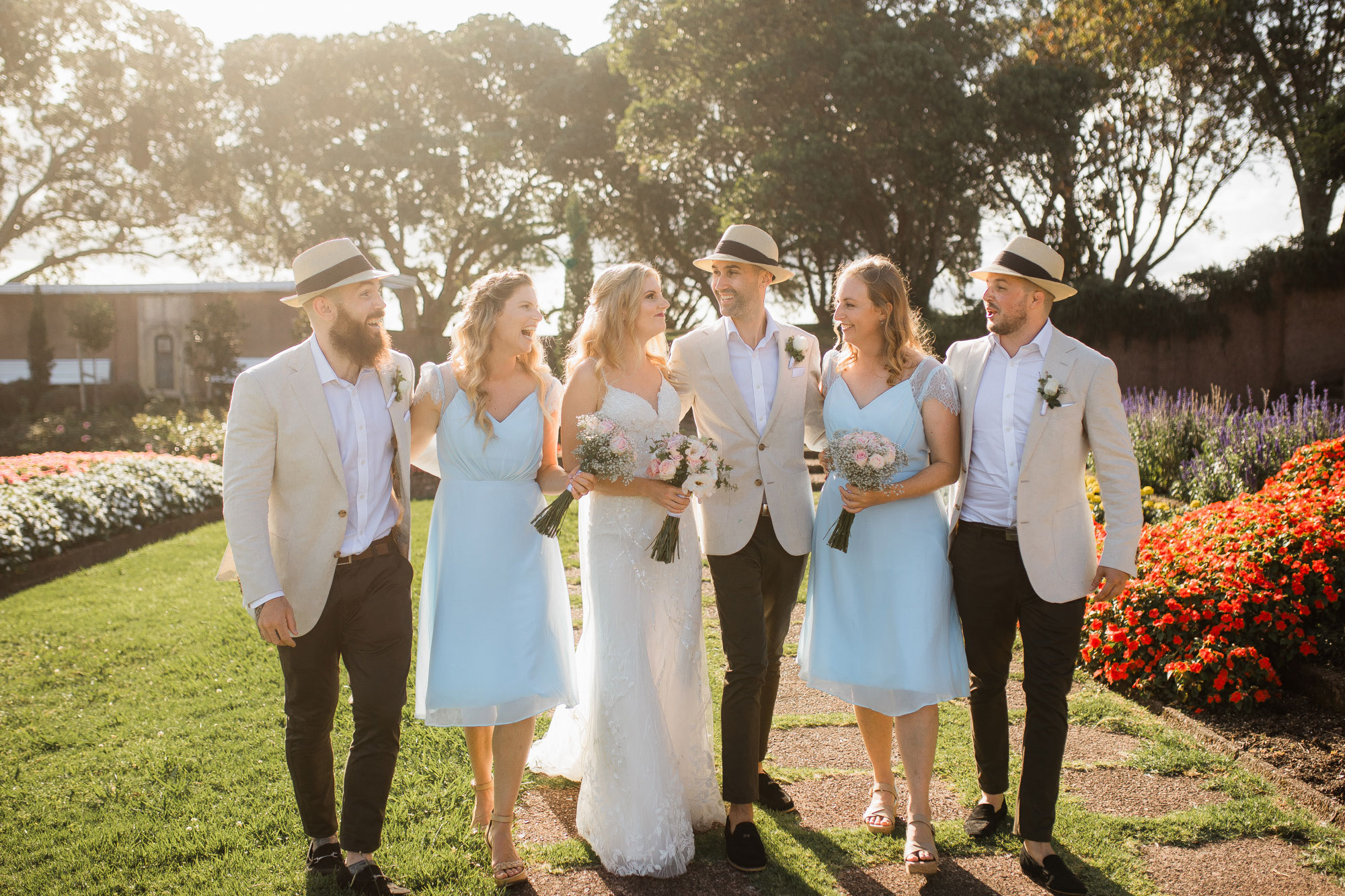 auckland bridal party photo