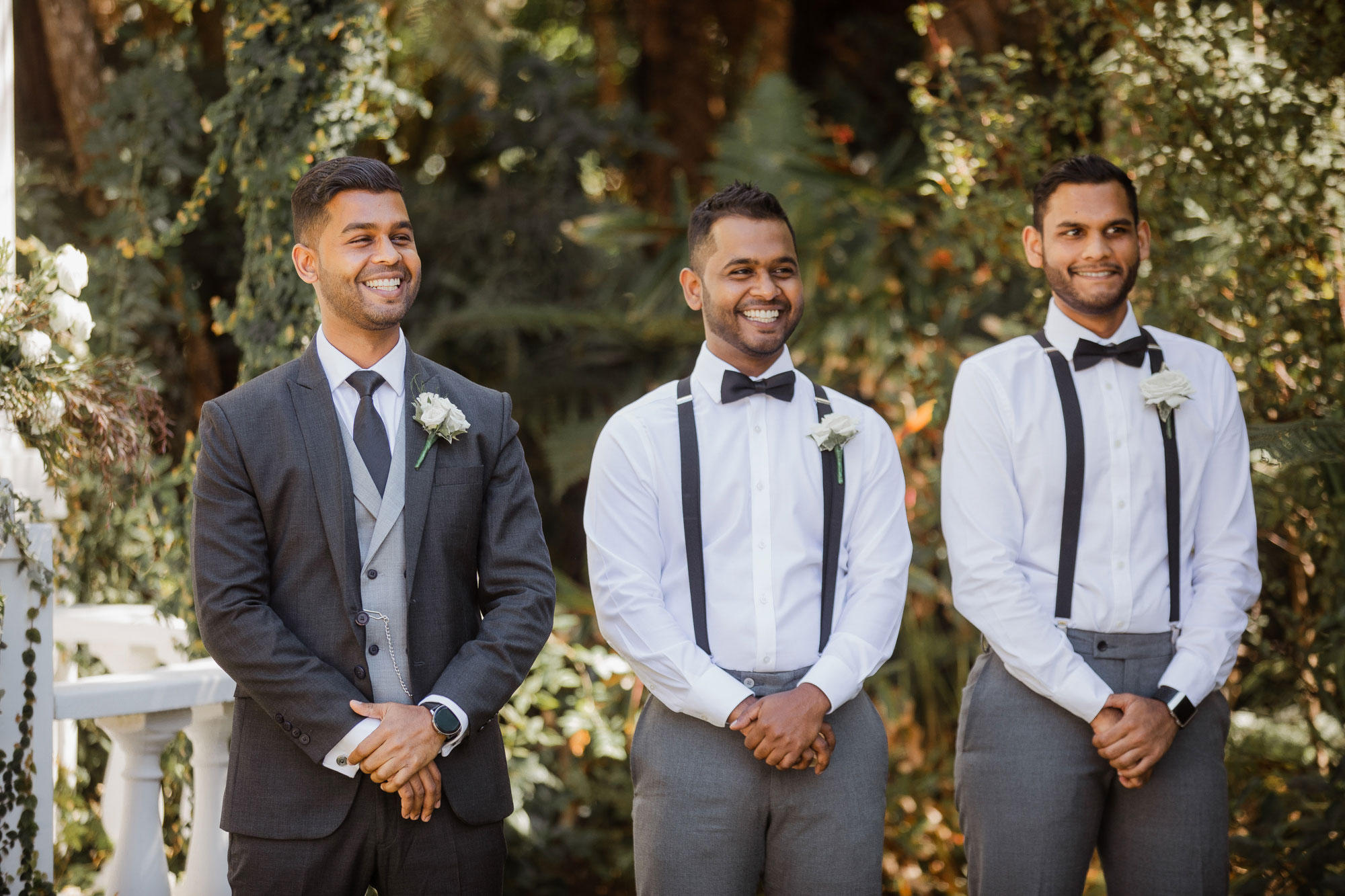 groom smiling at tui hills