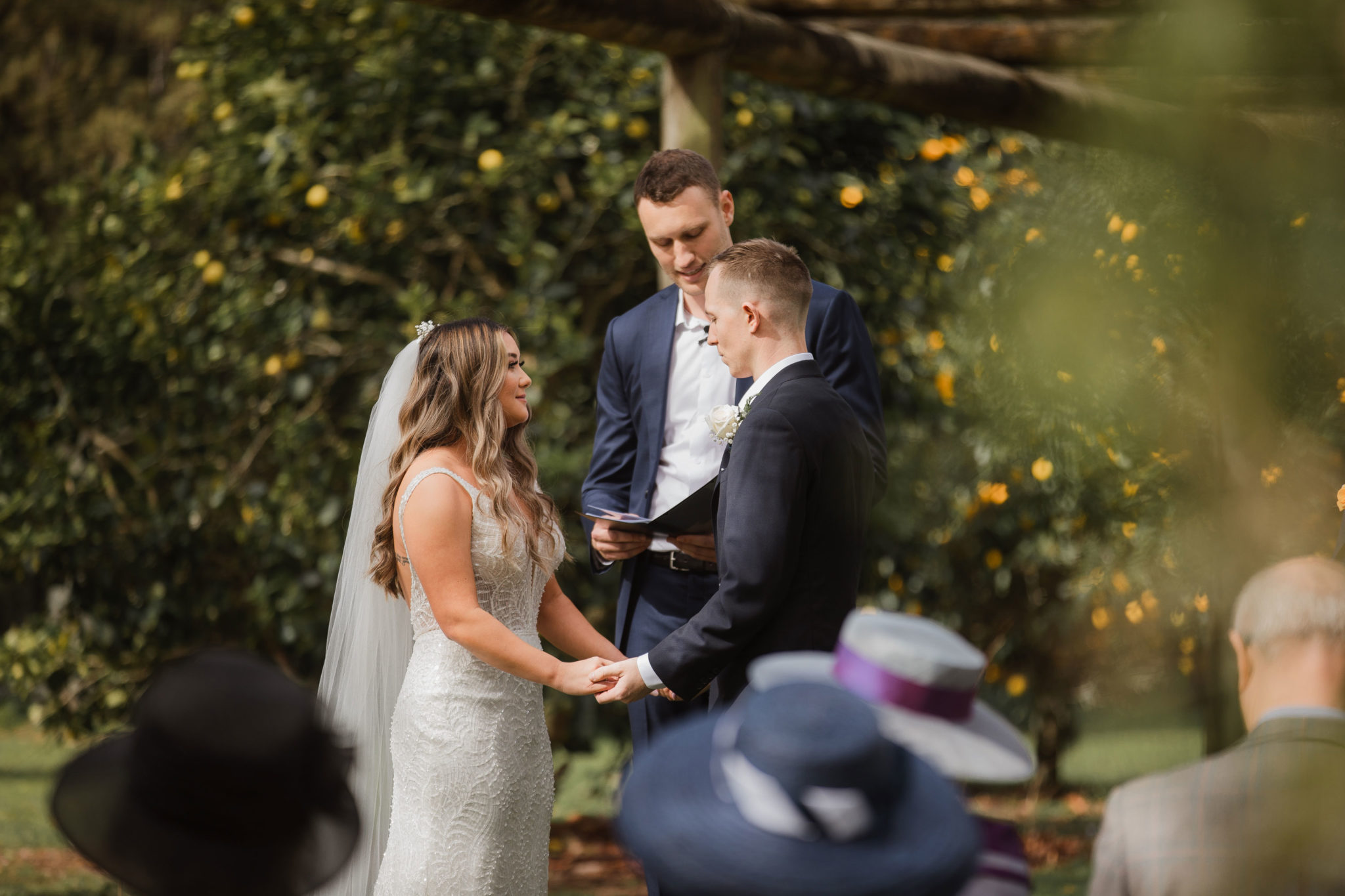 wedding ceremony at st margarets cafe