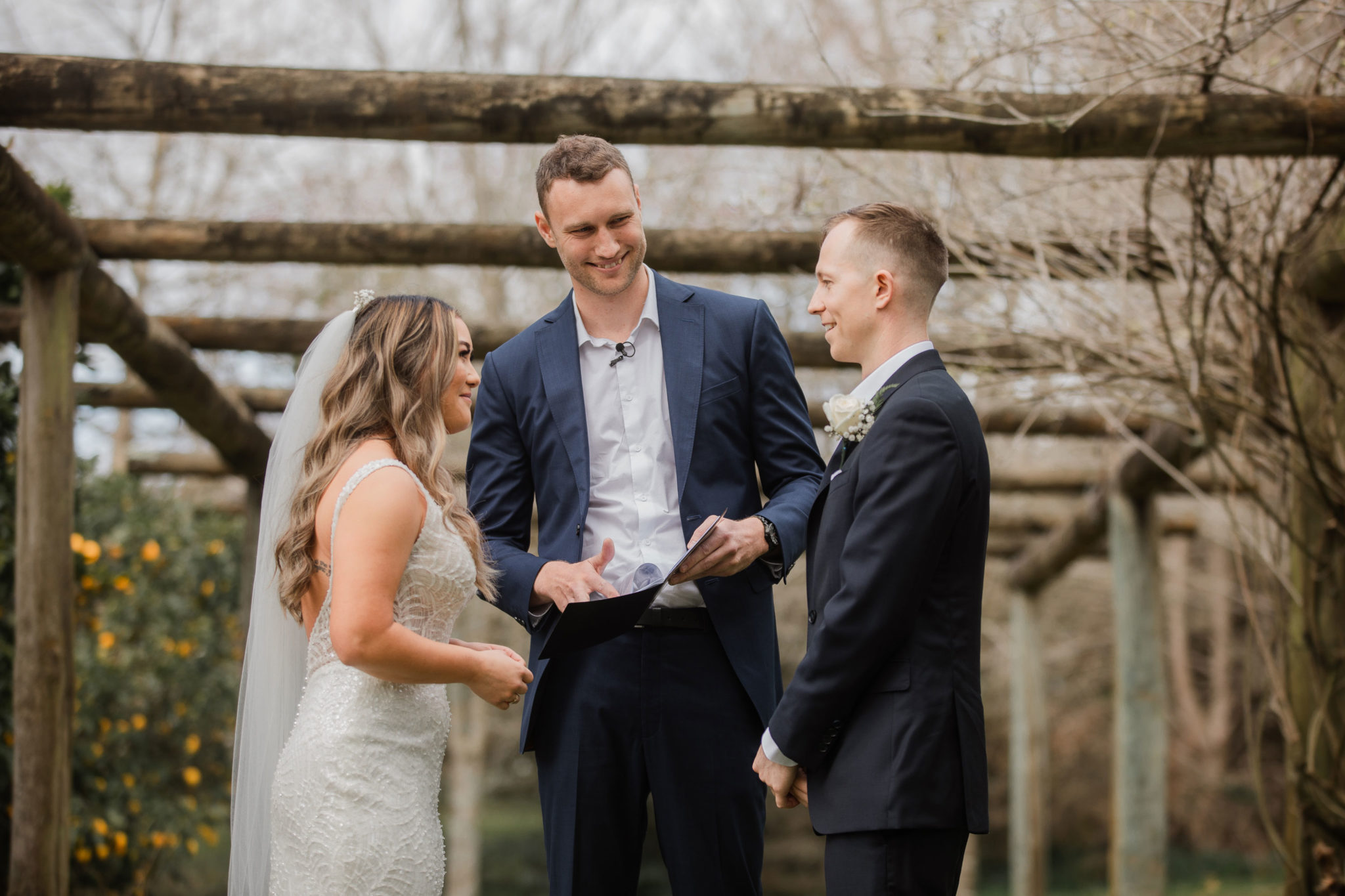 bride and groom ring exchange