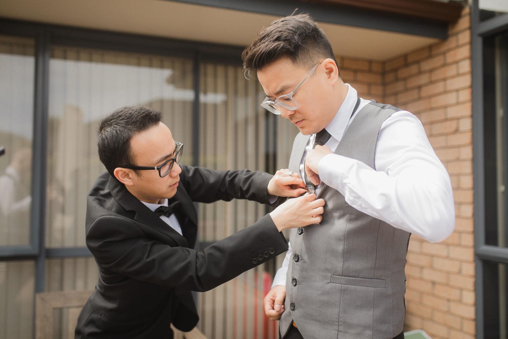 groom and his brother