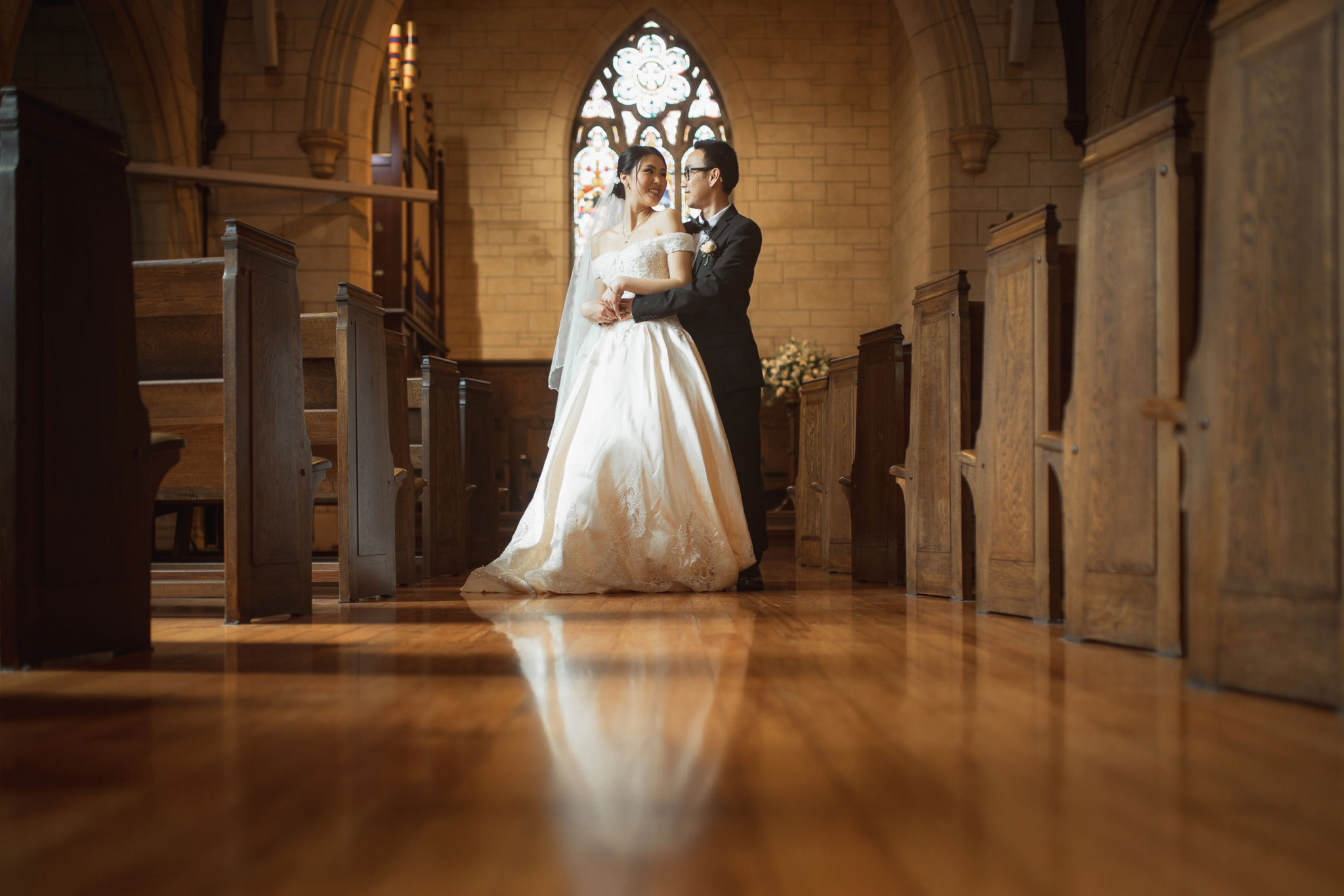 auckland church wedding shoot