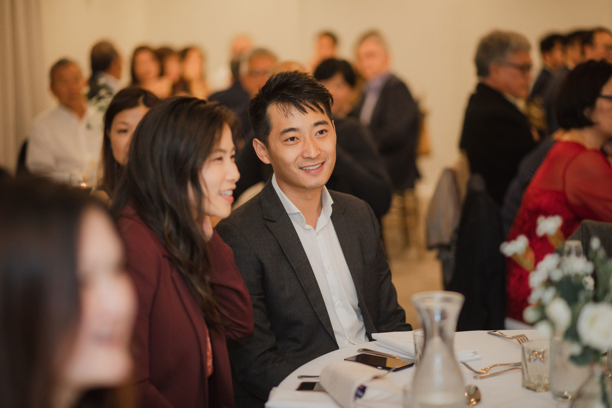 auckland wedding guests mingling