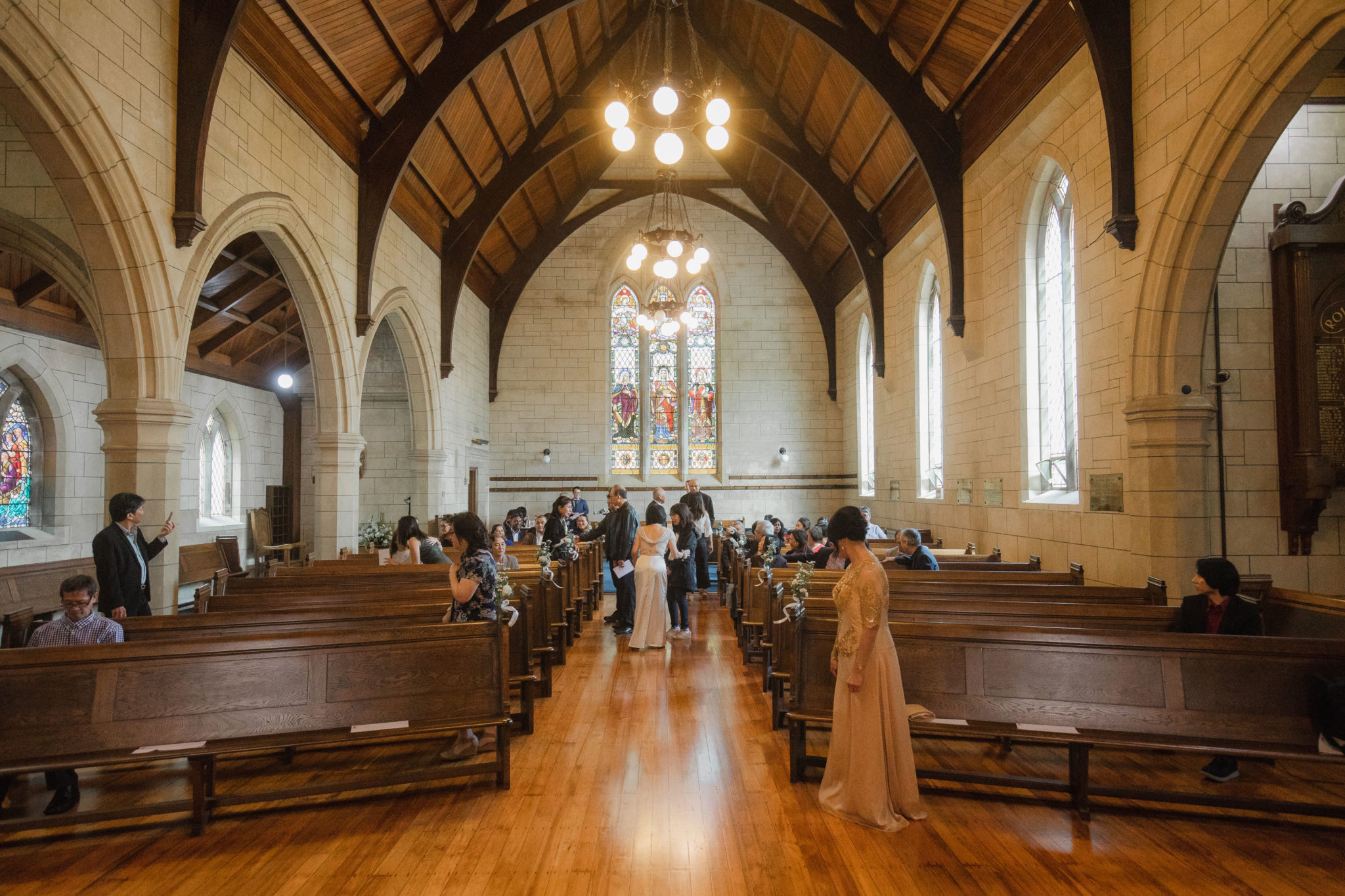 community of saint luke wedding ceremony