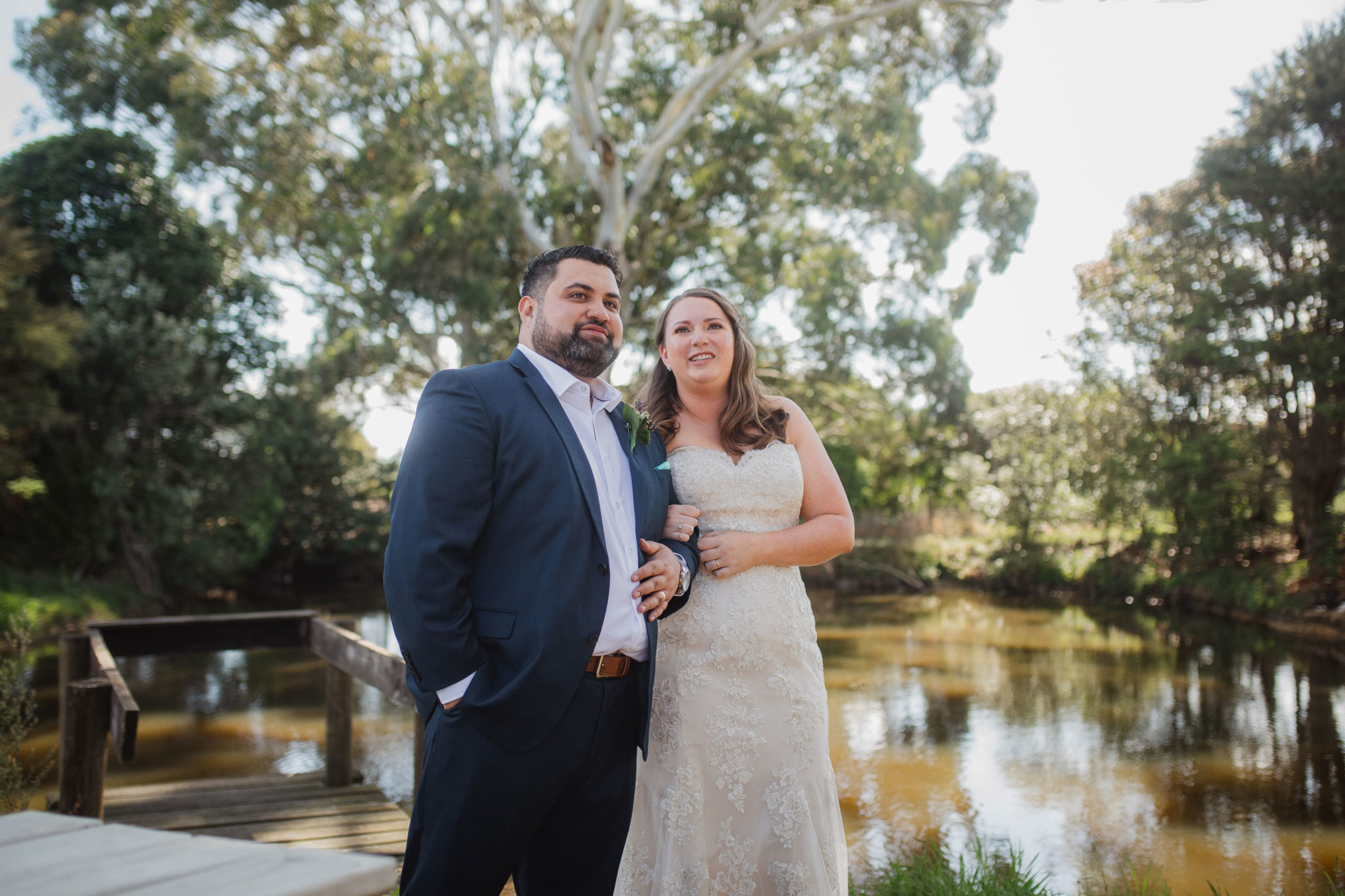 bride and groom married