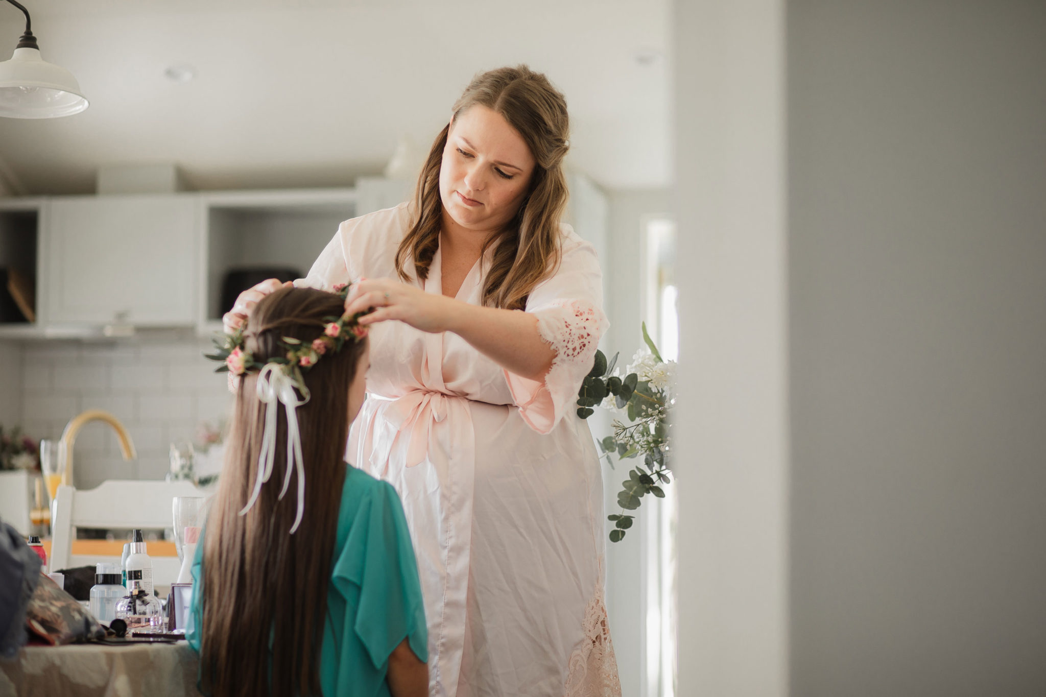 bride and her daughter