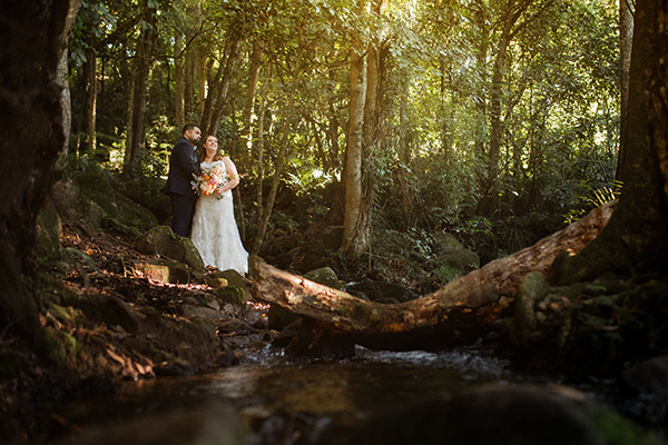 auckland forest wedding photo