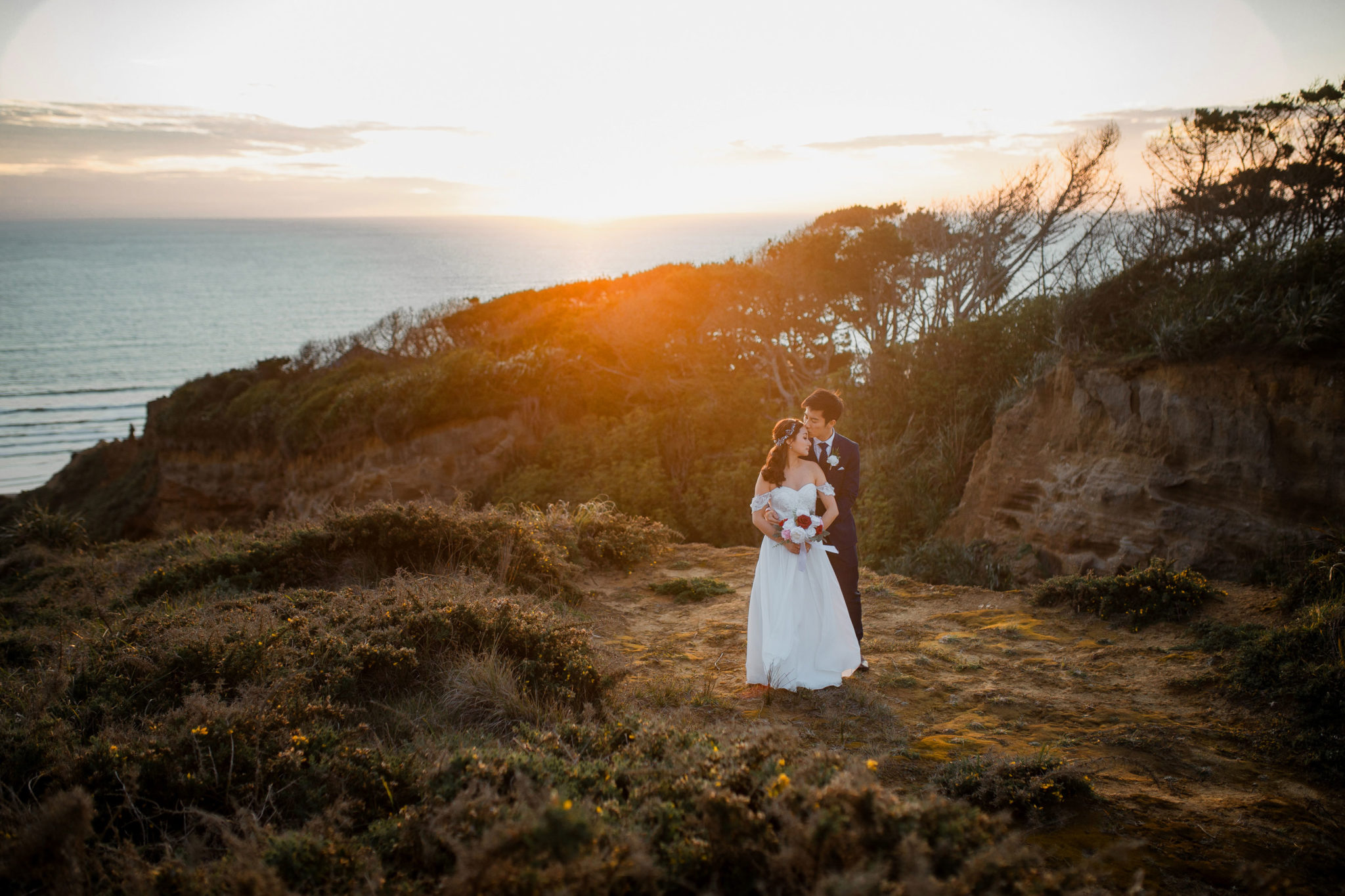 castaways wedding sunset shoot