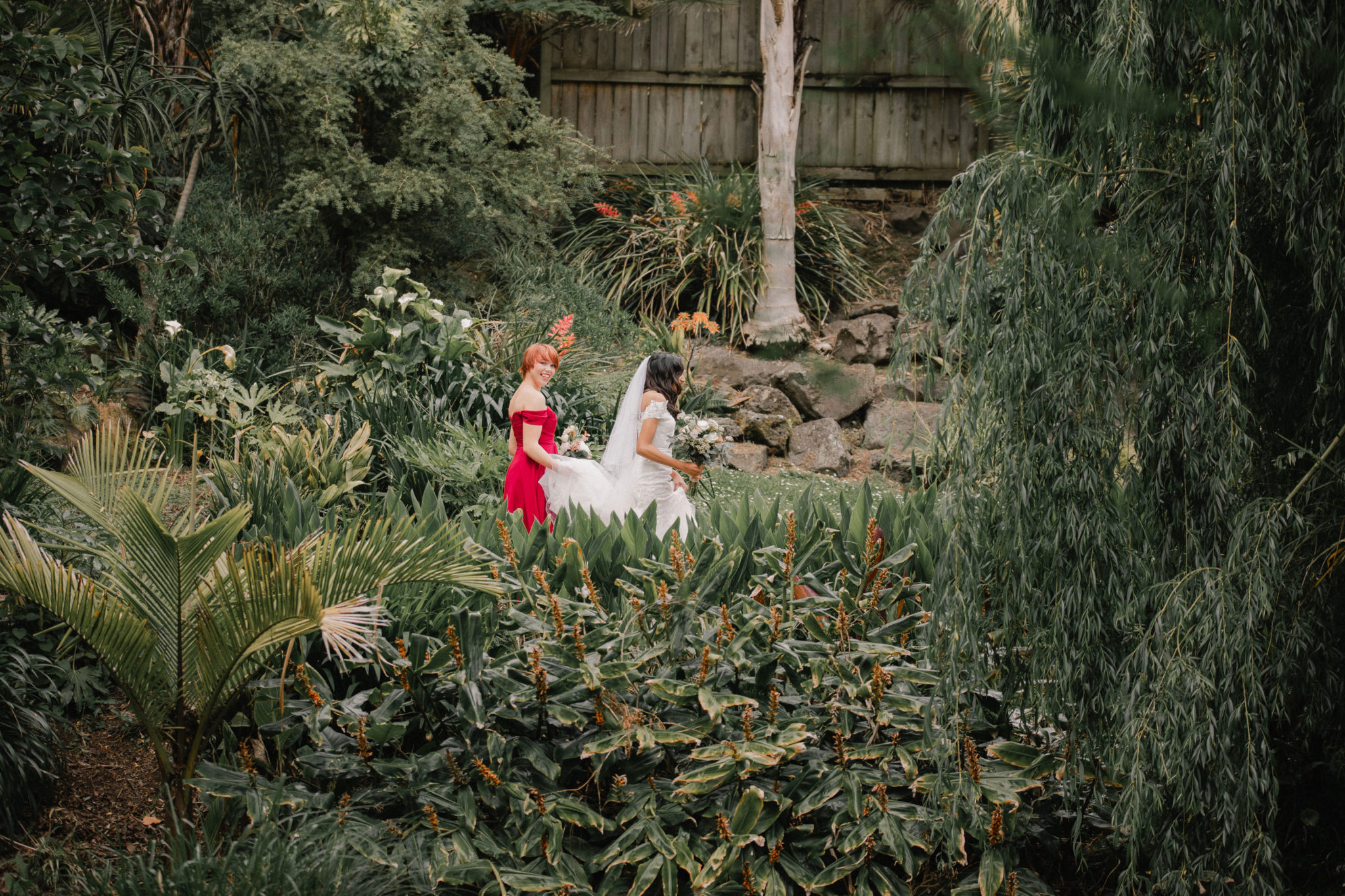 bride arriving at the ceremony