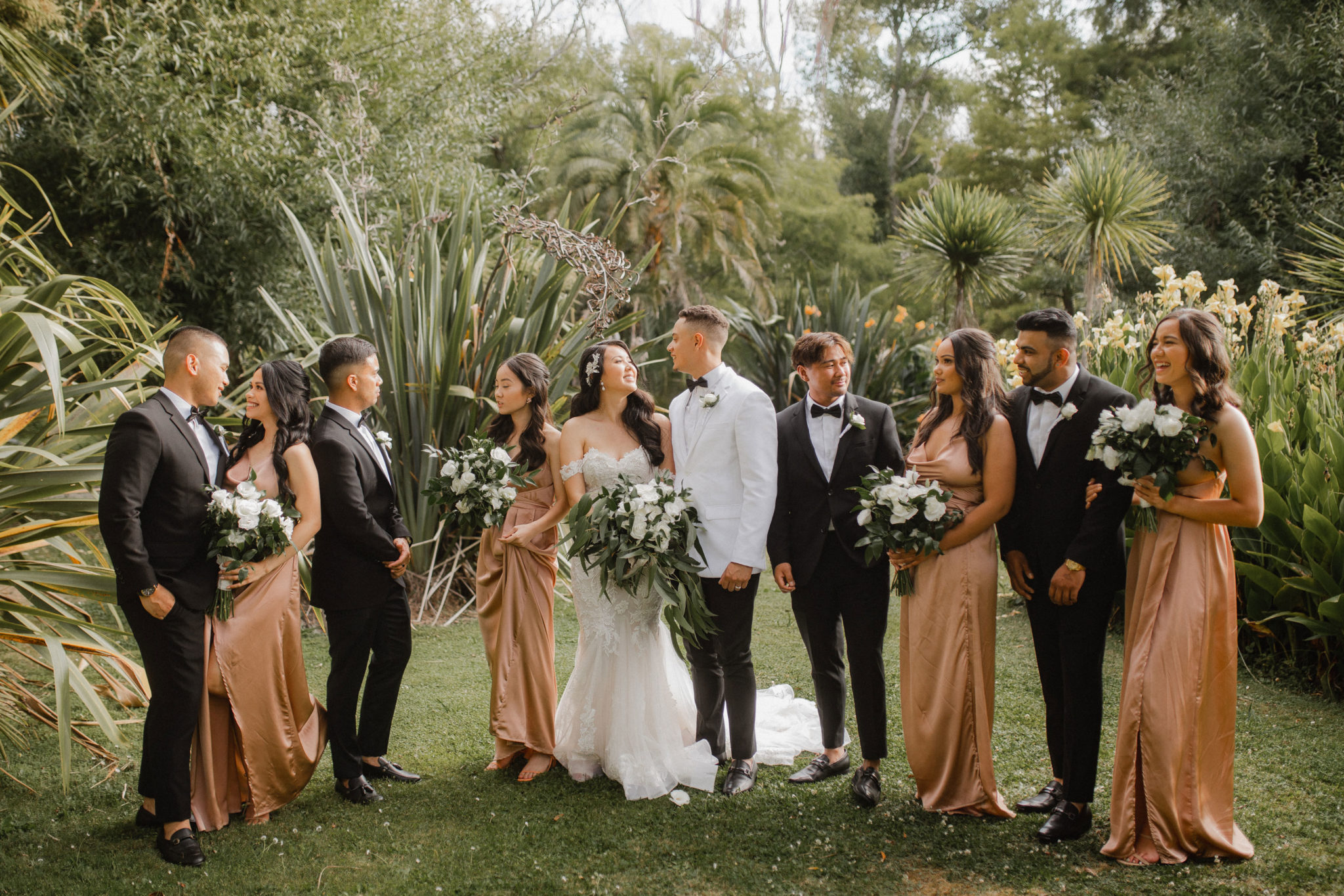 auckland bridal party photo