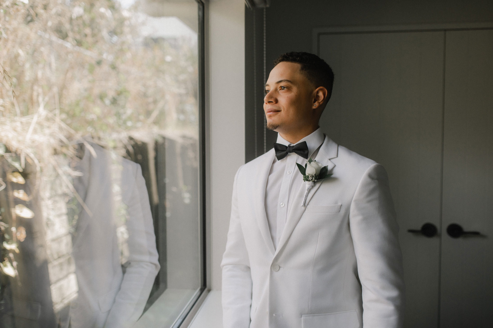 groom in his suit